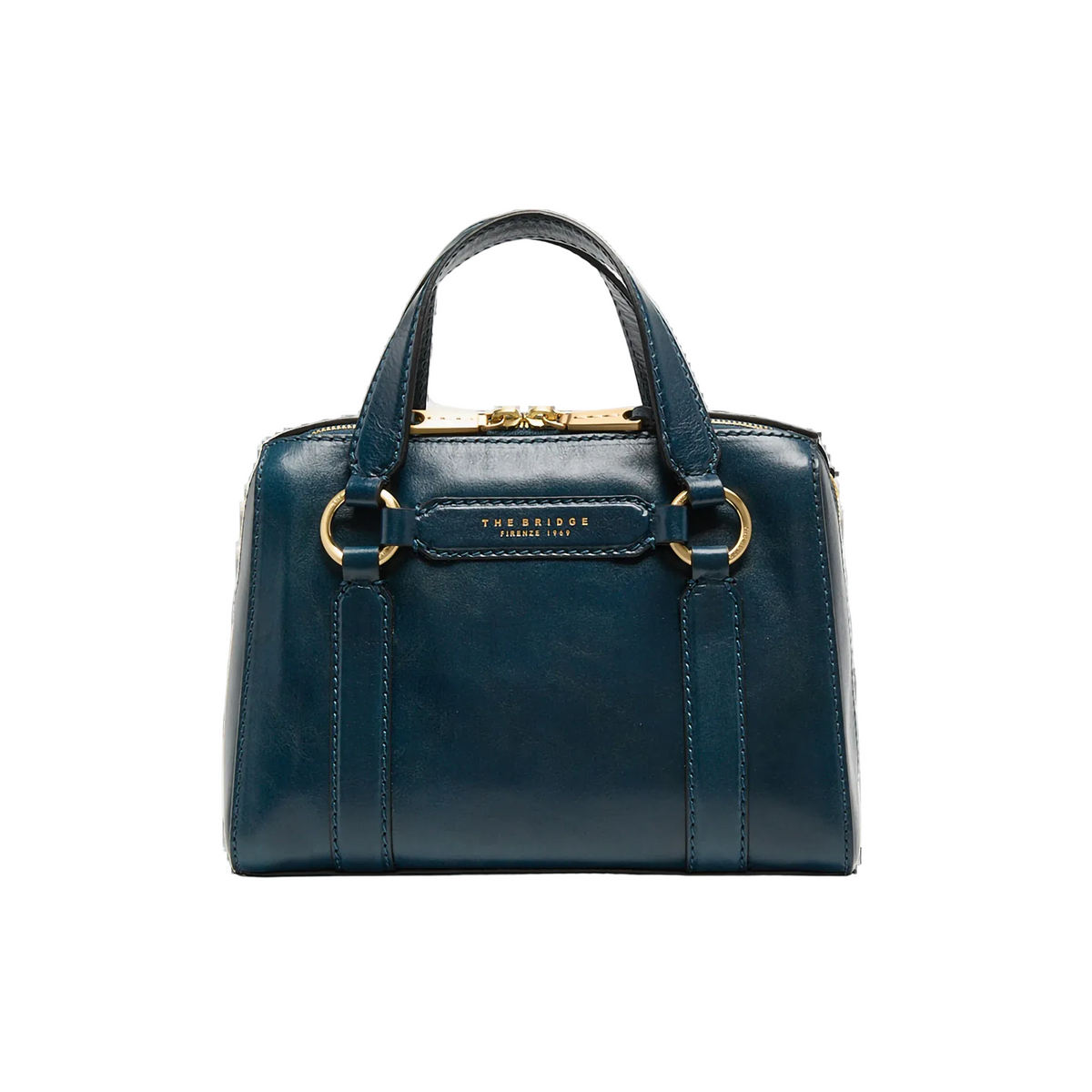 The Bridge borsa a mano in pelle "Laura" Blu 04181601.019