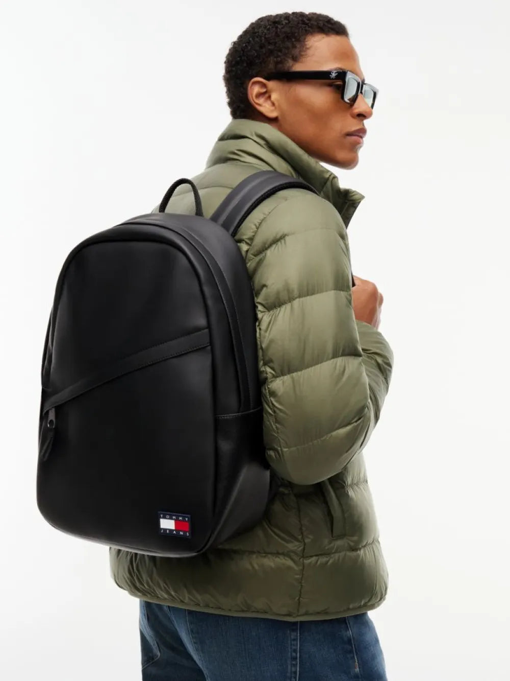 Tommy Hilfiger zaino in ecopelle "Backpack" Nero 14620.BDS BLACK