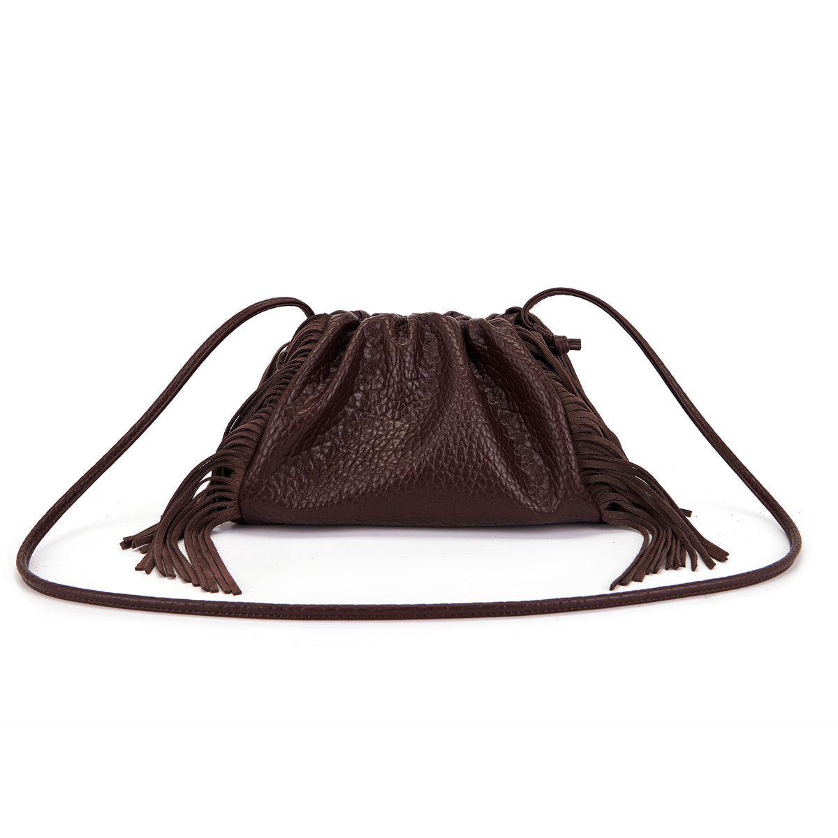 La Carrie borsa a tracolla in ecopelle "Capsule" Marrone 162C-LT-730-PUB.DARK BROWN
