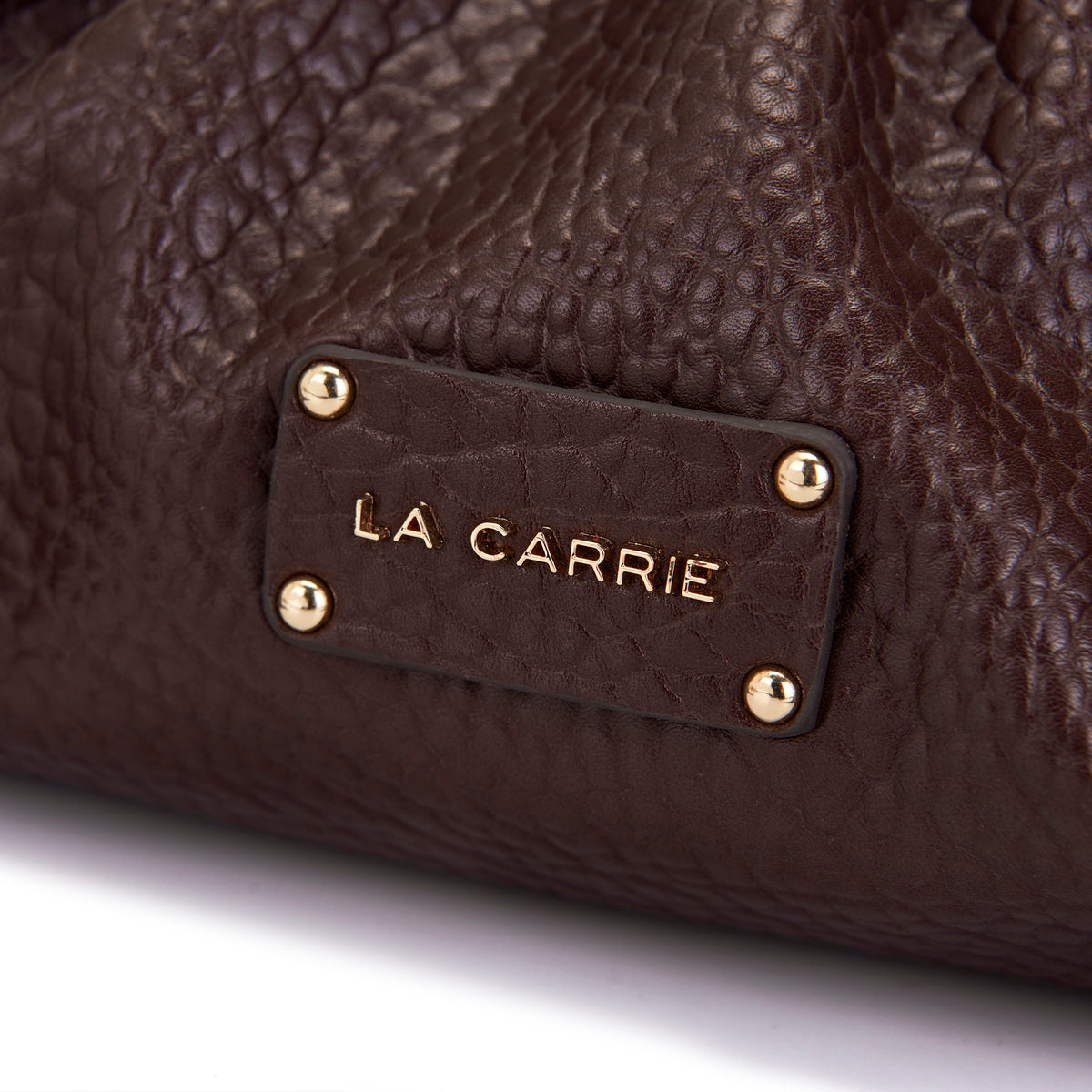 La Carrie borsa a tracolla in ecopelle "Capsule" Marrone 162C-LT-730-PUB.DARK BROWN