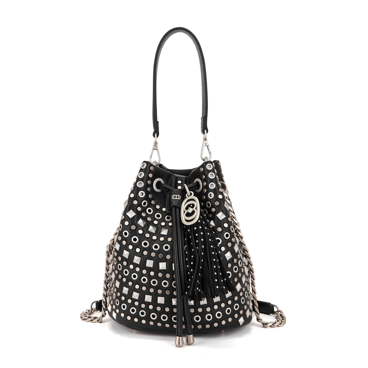 La Carrie borsa secchiello in ecopelle "Solid" Nero 162M-EM-212-ECO.BLACK