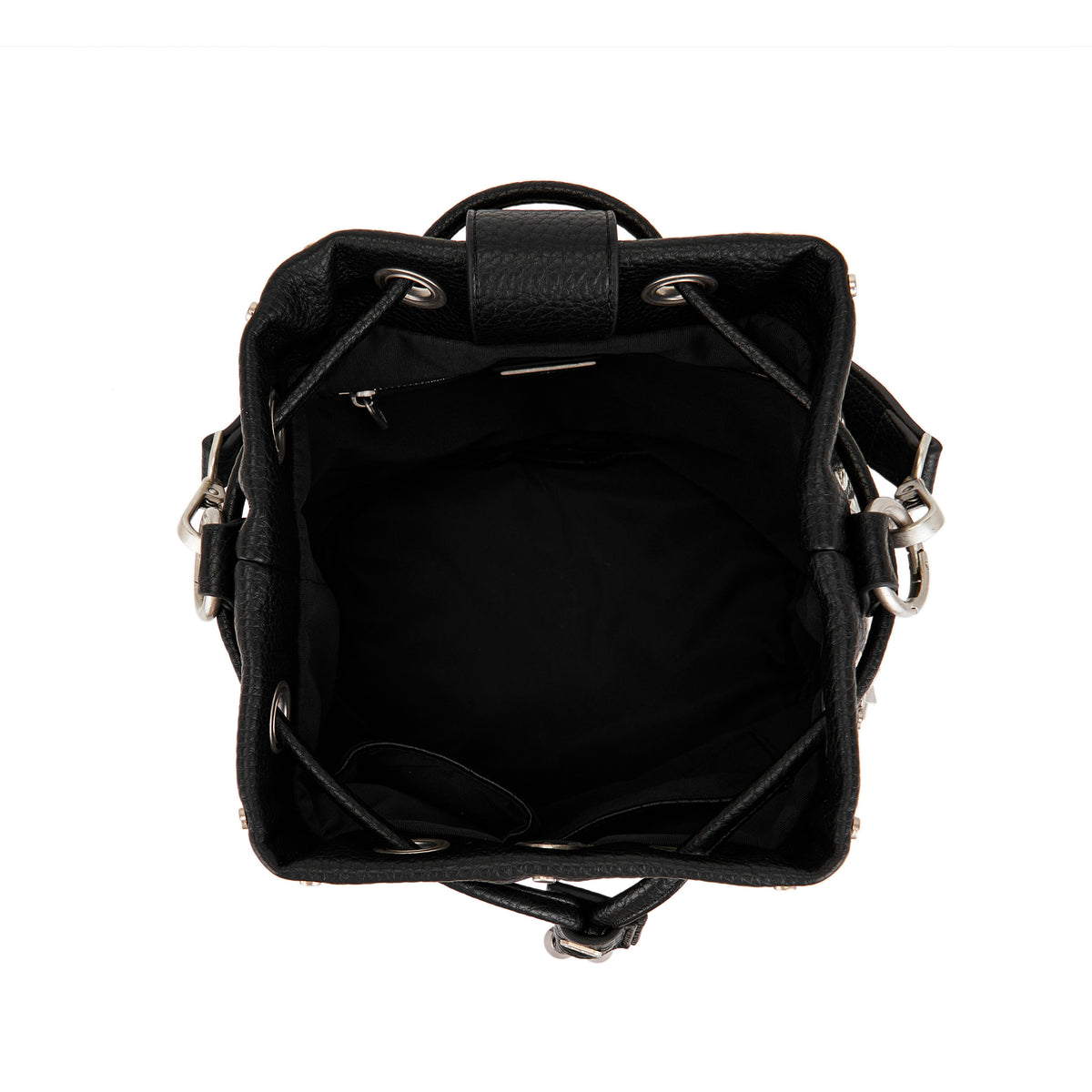 La Carrie borsa secchiello in ecopelle "Solid" Nero 162M-EM-212-ECO.BLACK