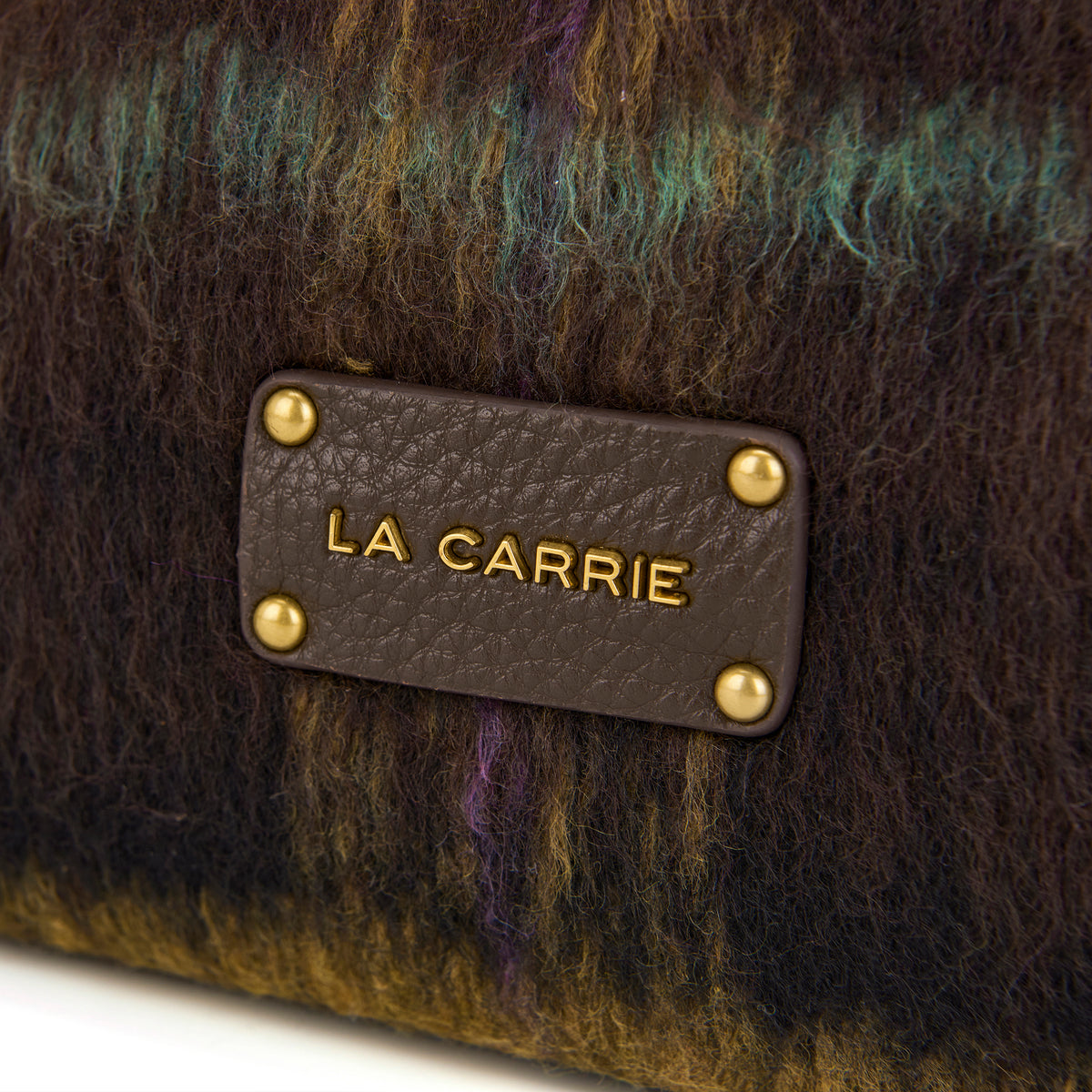 La Carrie borsa a spalla in tessuto ed ecopelle "Kerala" Multicolor 162M-TX-471-CEC.BROWN