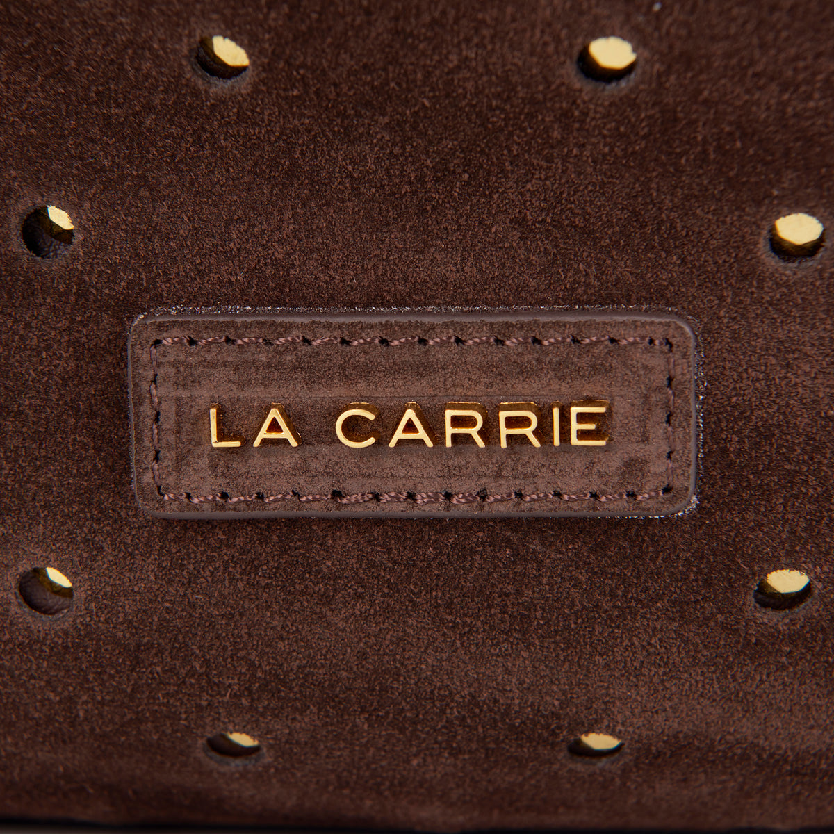 La Carrie borsa a spalla in camoscio "Metropolis" Marrone 162P-TX-476-SUE.DARK BROWN