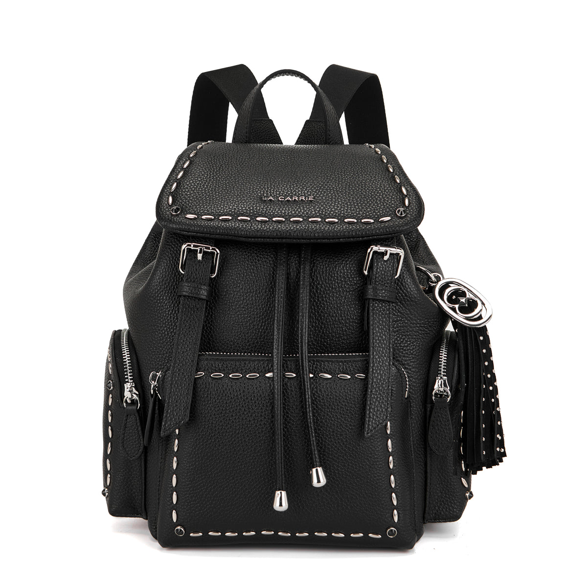 La Carrie zaino in pelle "Rock" Nero 162P-ZS-272-TBL.BLACK