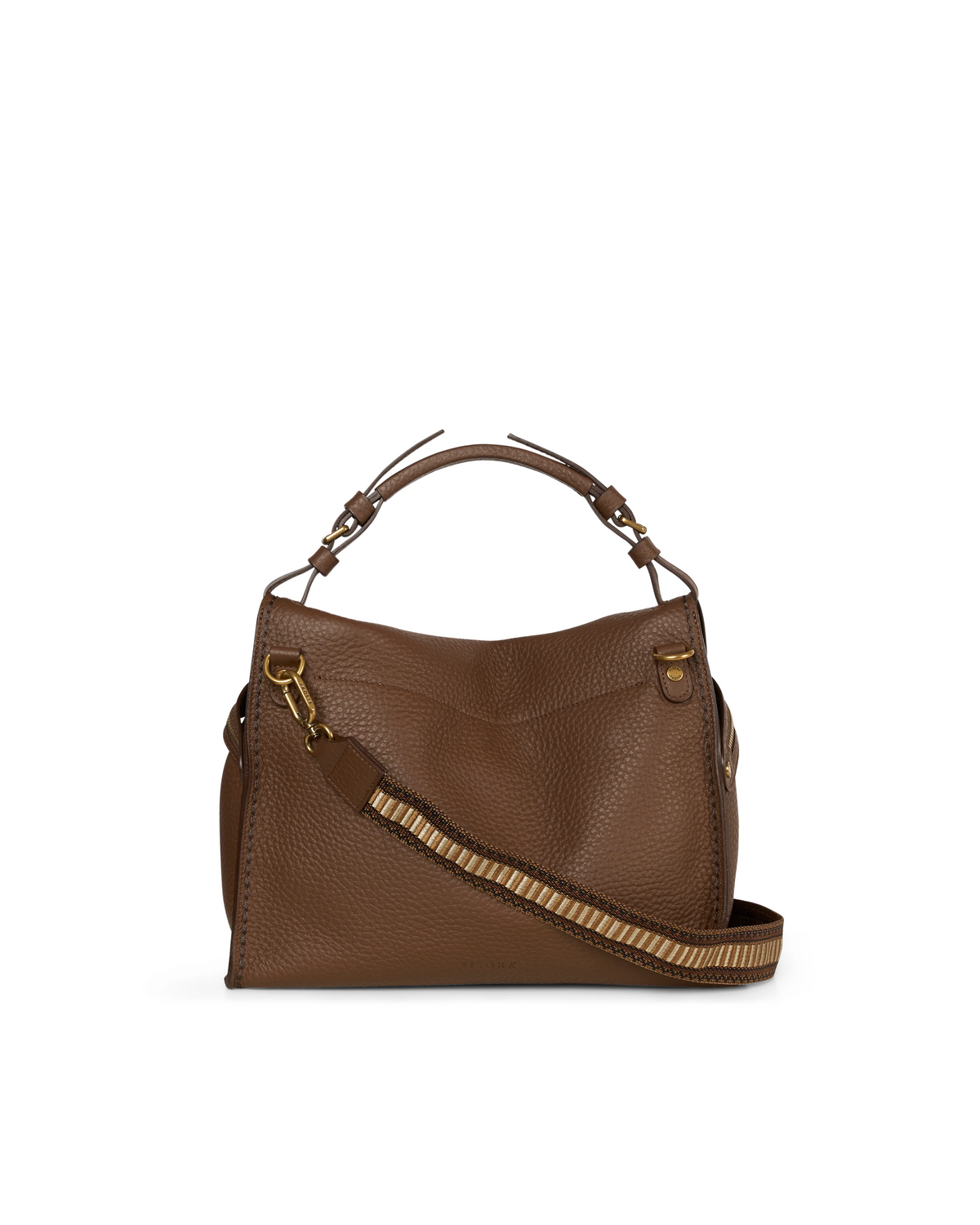 Visonà borsa a spalla in pelle e cavallino "Felicita" Animalier 26719.PONY MUCCA