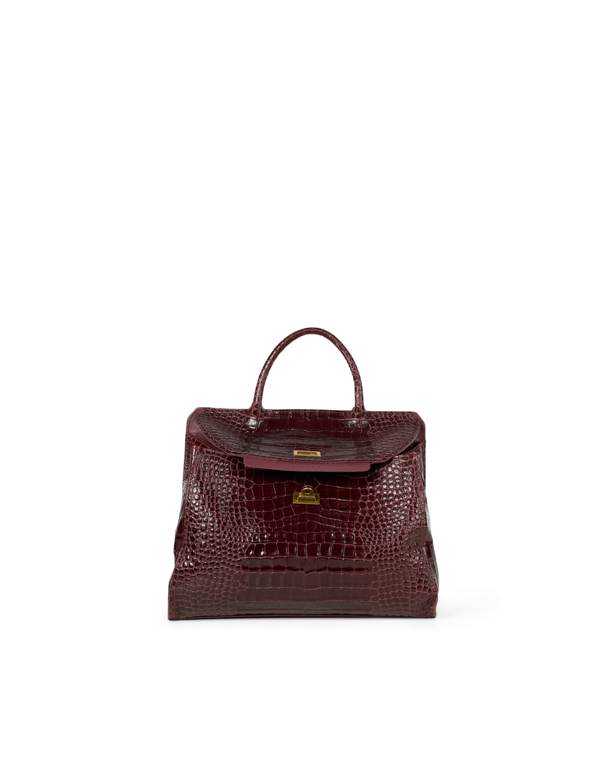 Visonà borsa a mano in pelle "Ornella" Bordeaux 26821 ST-COCCO.BORDEAUX