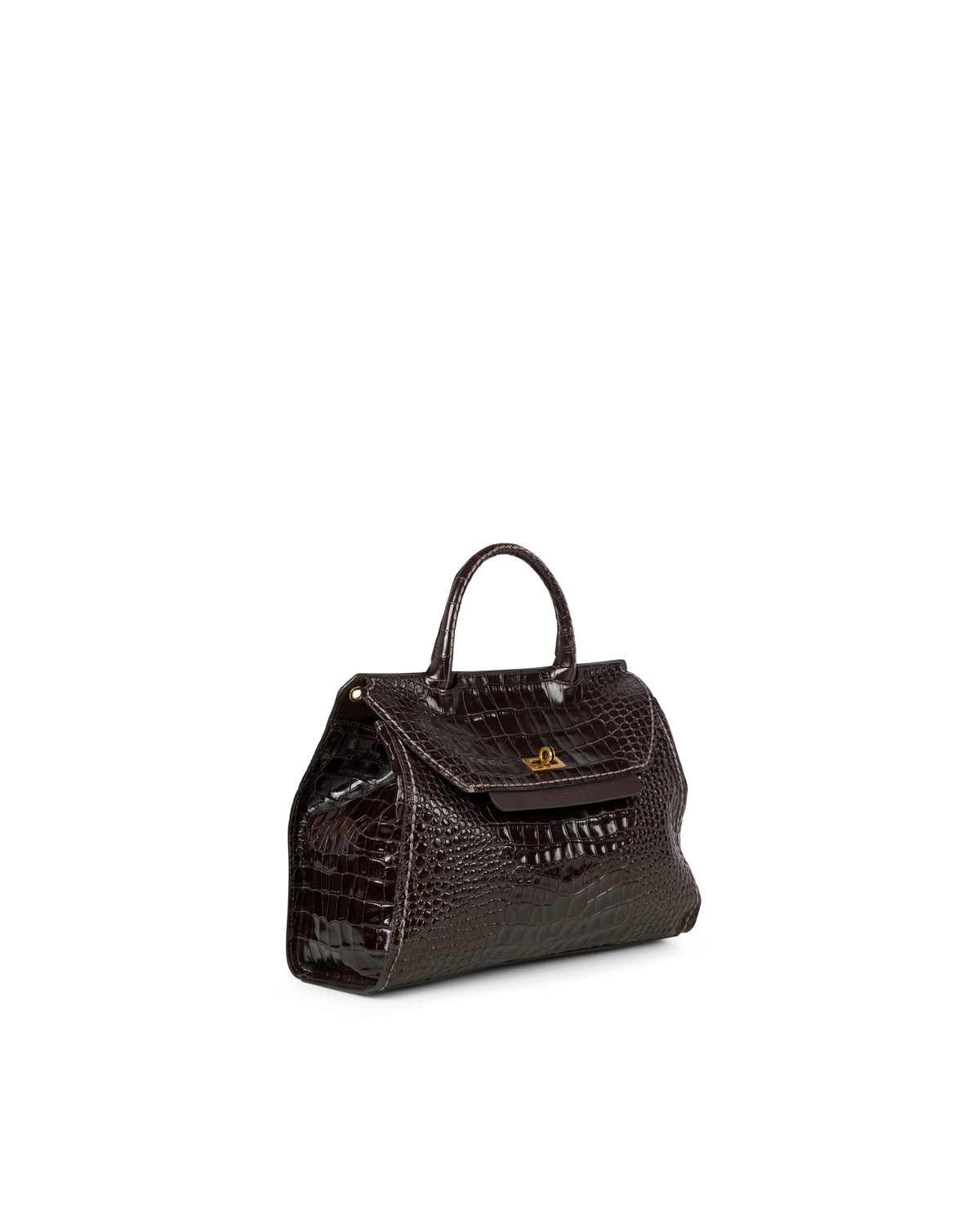 Visonà borsa a mano in pelle "Ornella" Marrone 26821 ST-COCCO.T-MORO