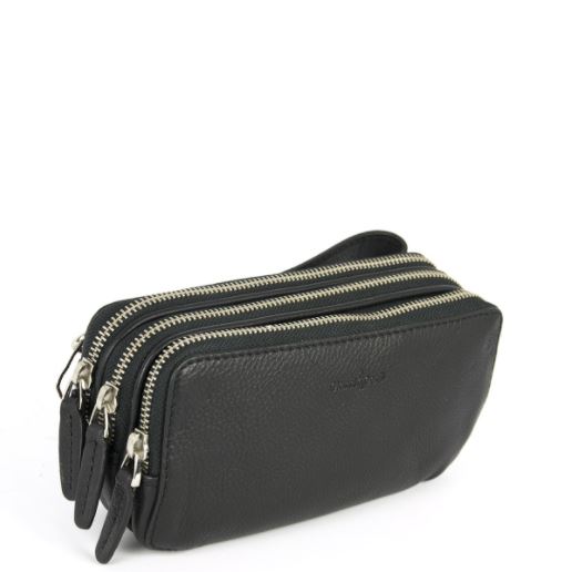 Gianni Conti pochette in pelle "Casual" Nero 582200.10
