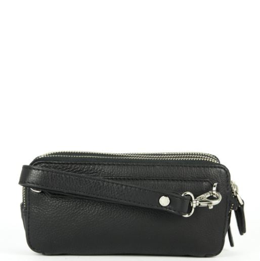 Gianni Conti pochette in pelle "Casual" Nero 582200.10