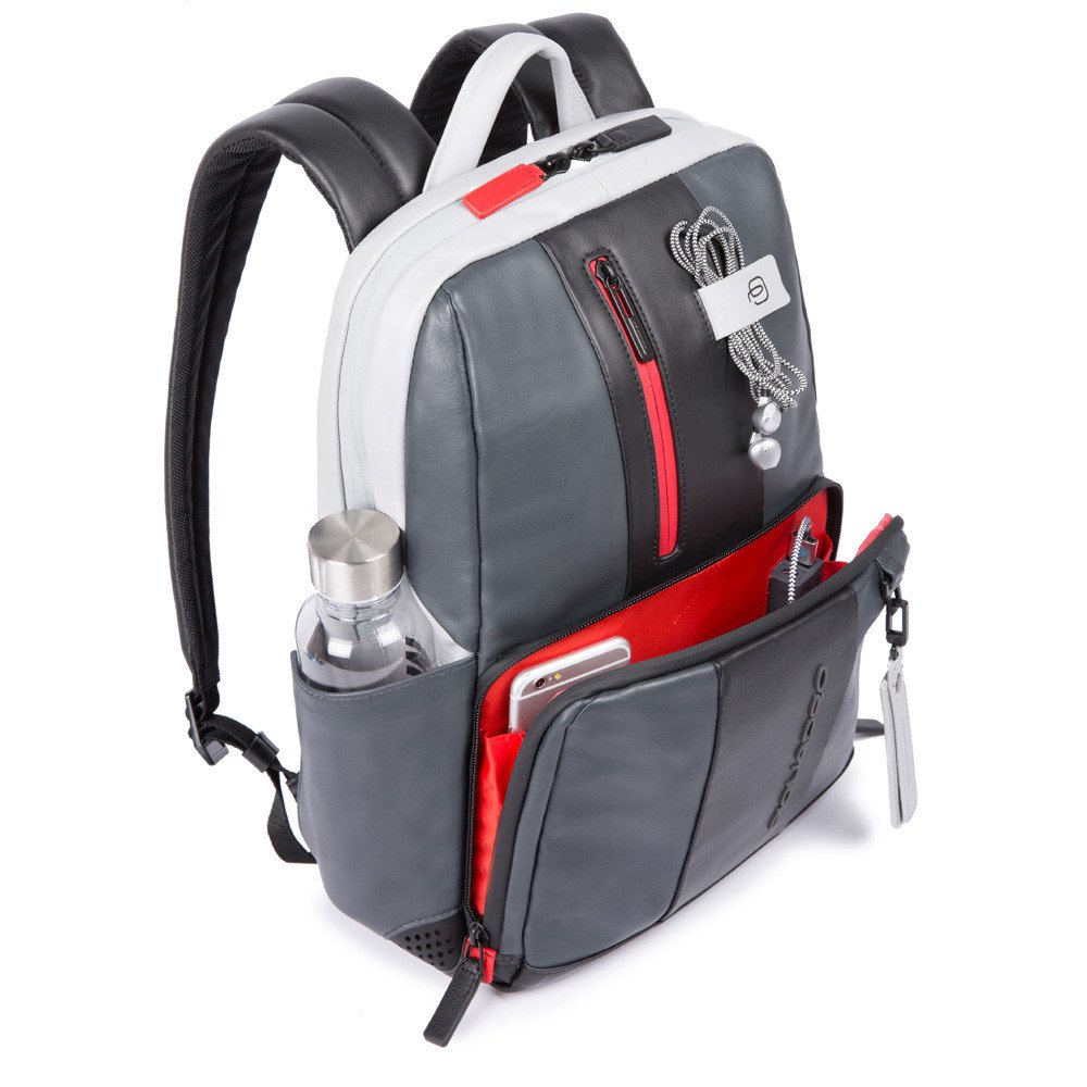 Piquadro zaino in pelle "UB00BM - Urban Bag Motic" Grigio CA3214UB00BM.GRN