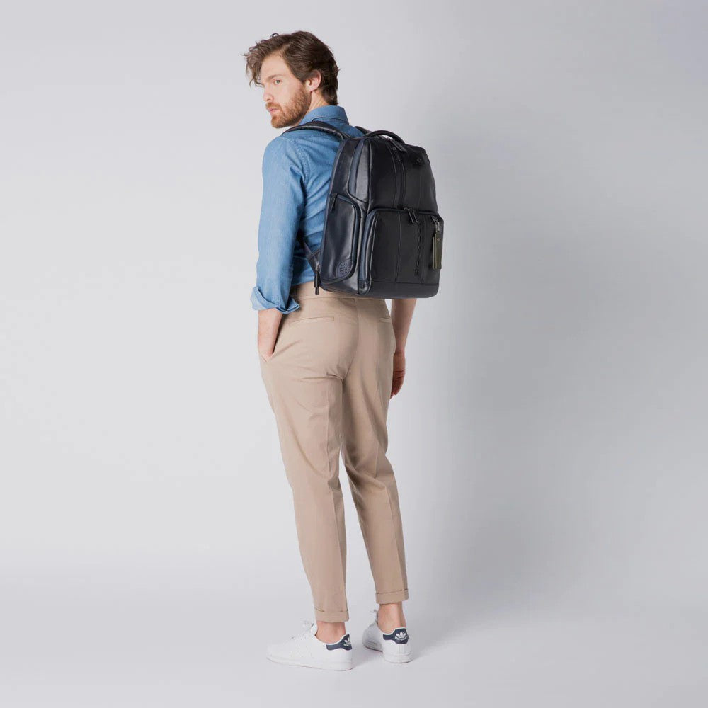 Piquadro zaino in pelle "UB00 - Urban" Blu CA4532UB00.BLU