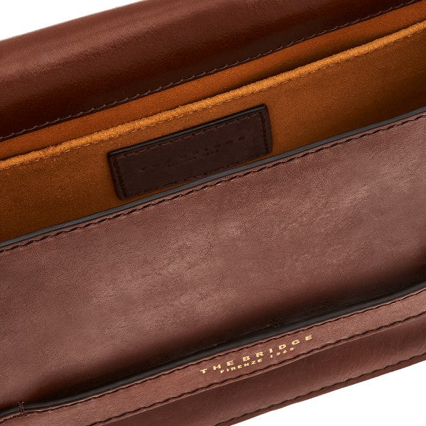 The Bridge borsa a tracolla in pelle "Lucrezia" Marrone 04193001.14