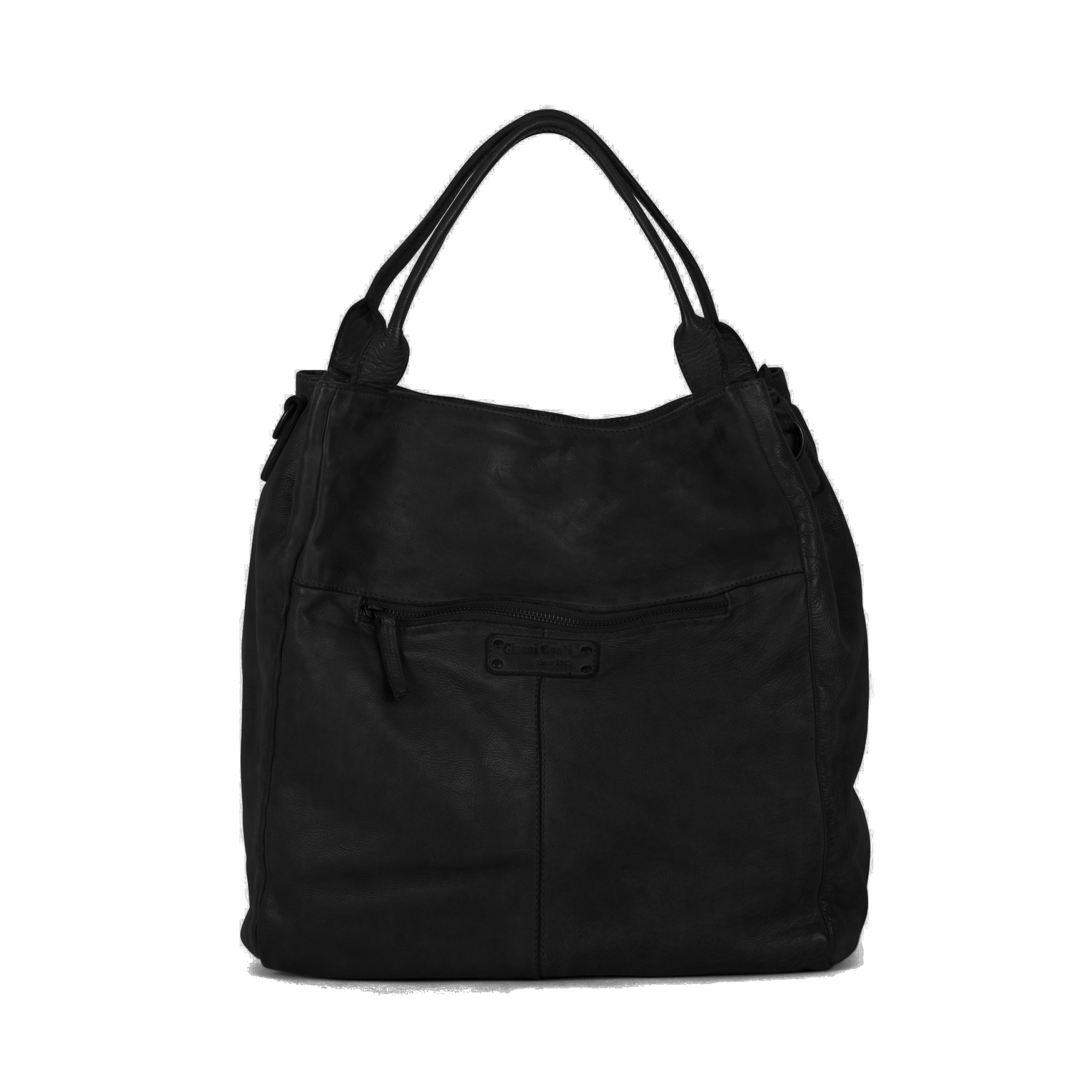 Gianni Conti borsa a spalla in pelle "Vintage" Nero 4203333.10