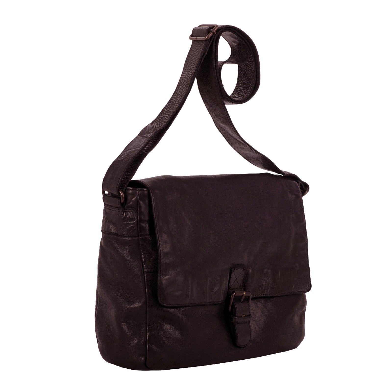 Gianni Conti messanger in pelle "Vintage" Marrone 4202746.20