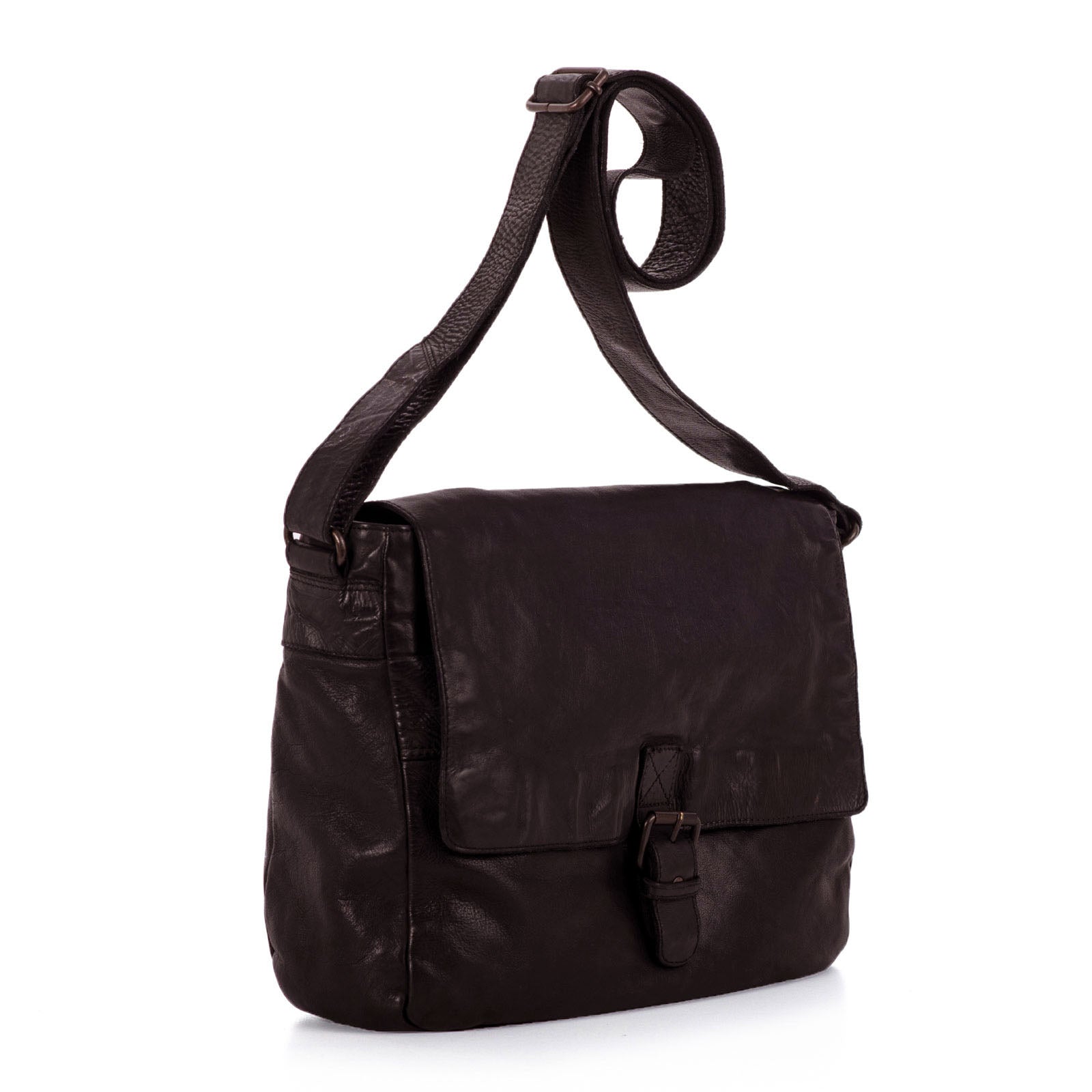 Gianni Conti messanger in pelle "Vintage" Marrone 4202746.20