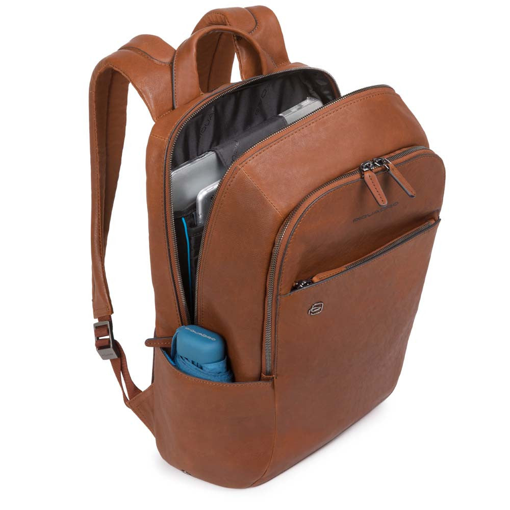 Piquadro zaino in pelle "Black Square" Marrone CA3214B3.TM