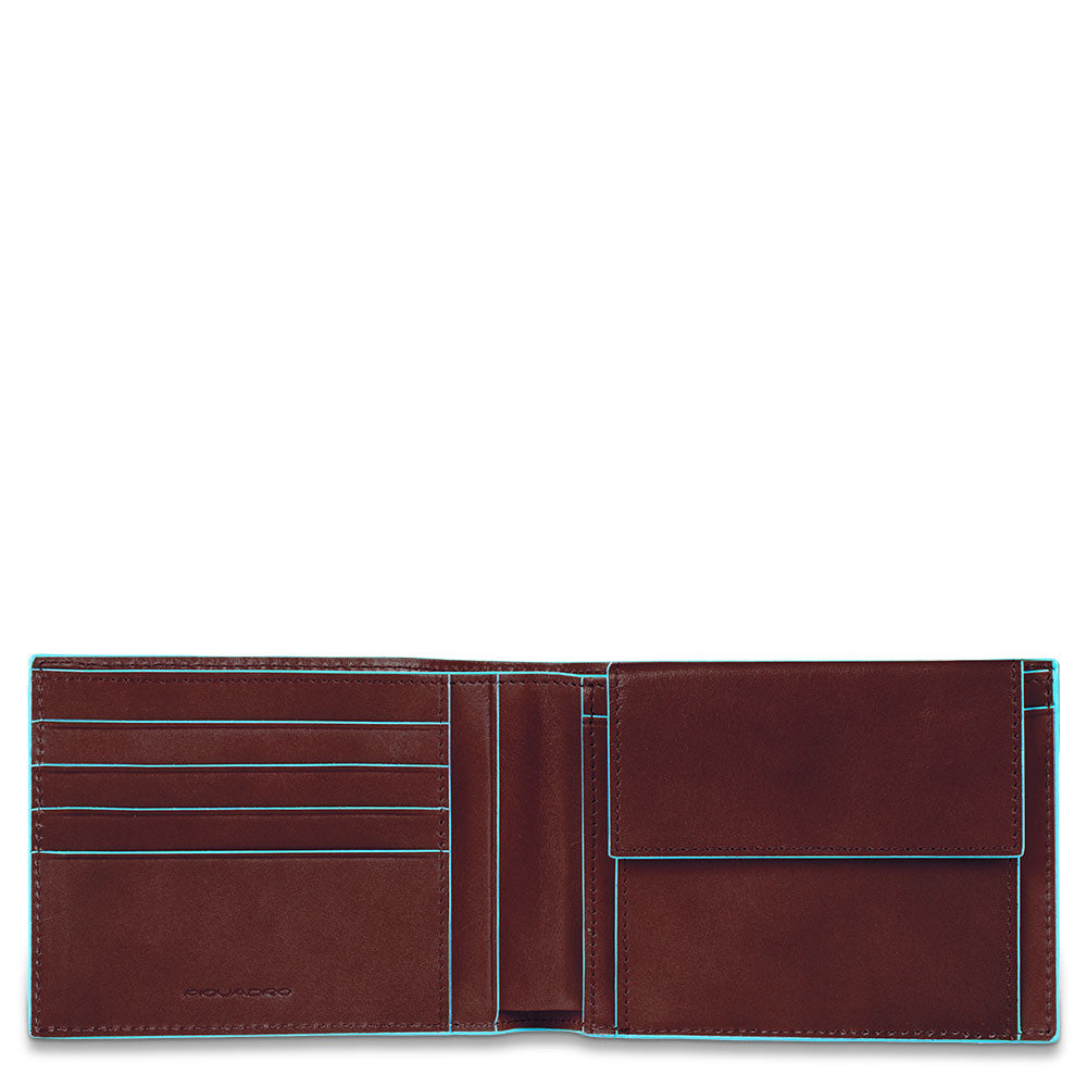 Piquadro portafogli in pelle "B2 - Blue Square" Marrone PU257B2R.MO