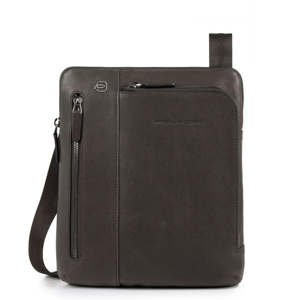 Piquadro borsello in pelle "Black Square" Marrone CA1816B3.TM