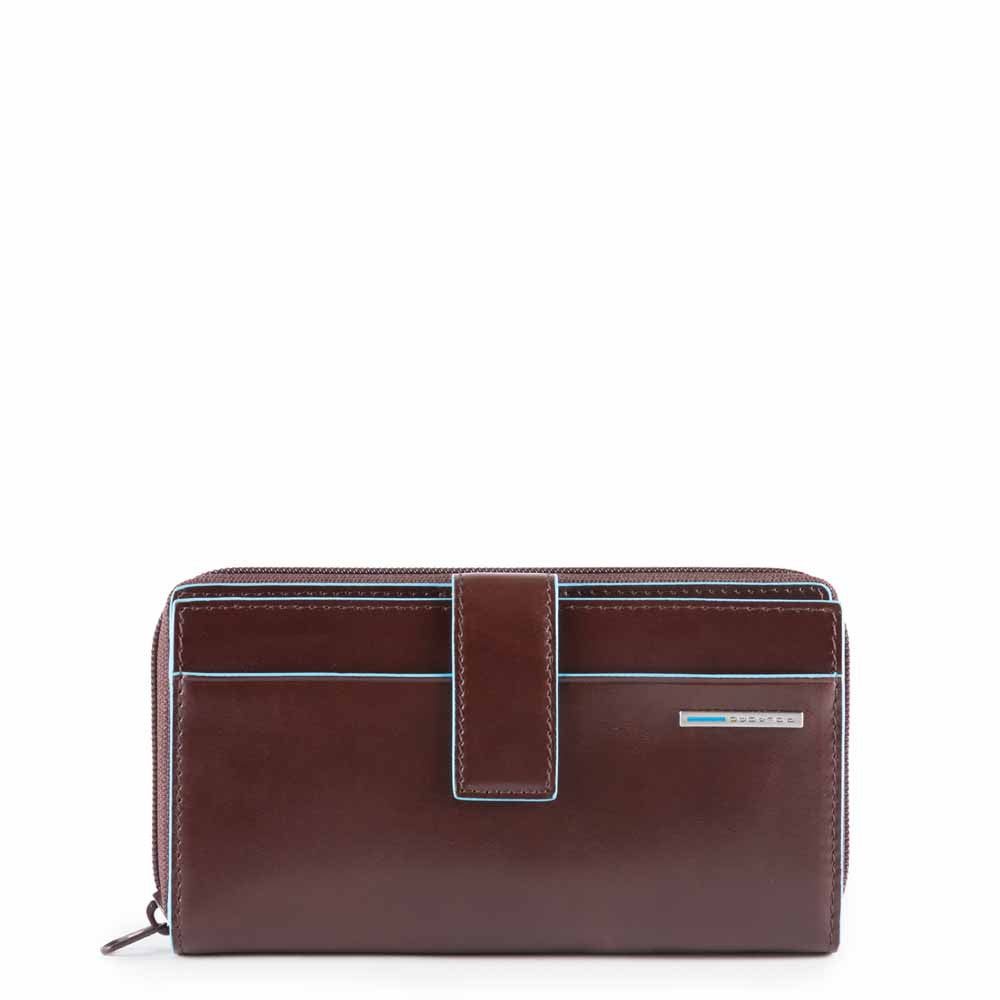 Piquadro portafogli in pelle "B2 - Blue Square" Marrone PD1354B2R.MO