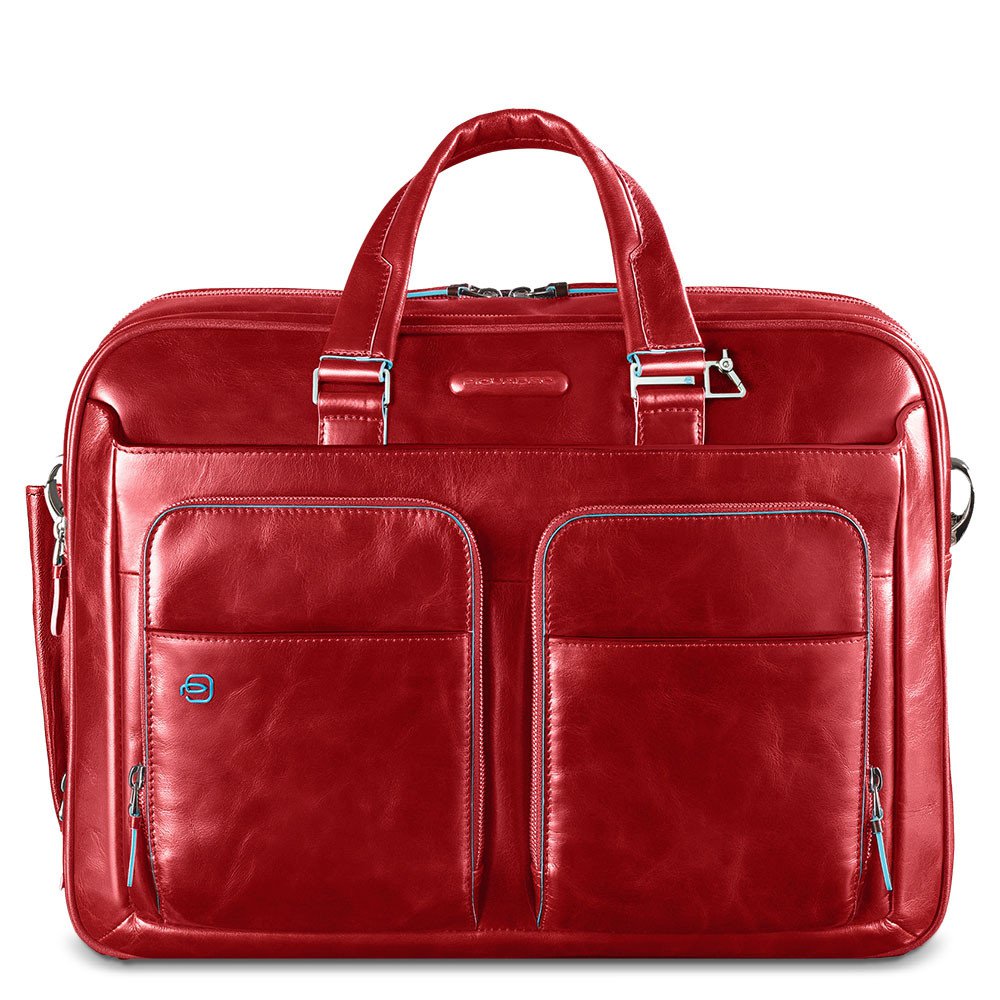 Piquadro borsa cartella da lavoro in pelle "Blue Square" Rosso CA2849B2.R