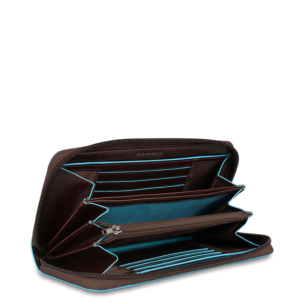 Piquadro portafogli in pelle "B2 - Blue Square" Marrone PD3229B2.MO