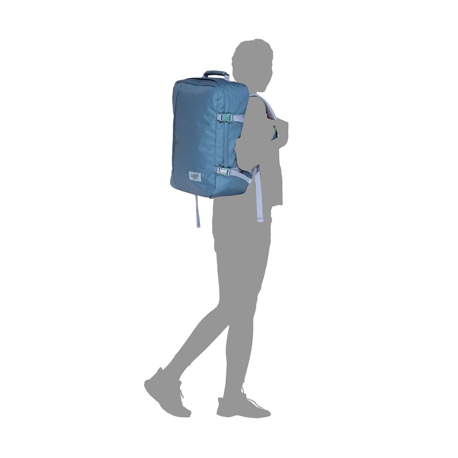 Cabin Zero zaino 44L da viaggio in tessuto "Classic" Azzurro CZ06.1803 ARUBA BLUE