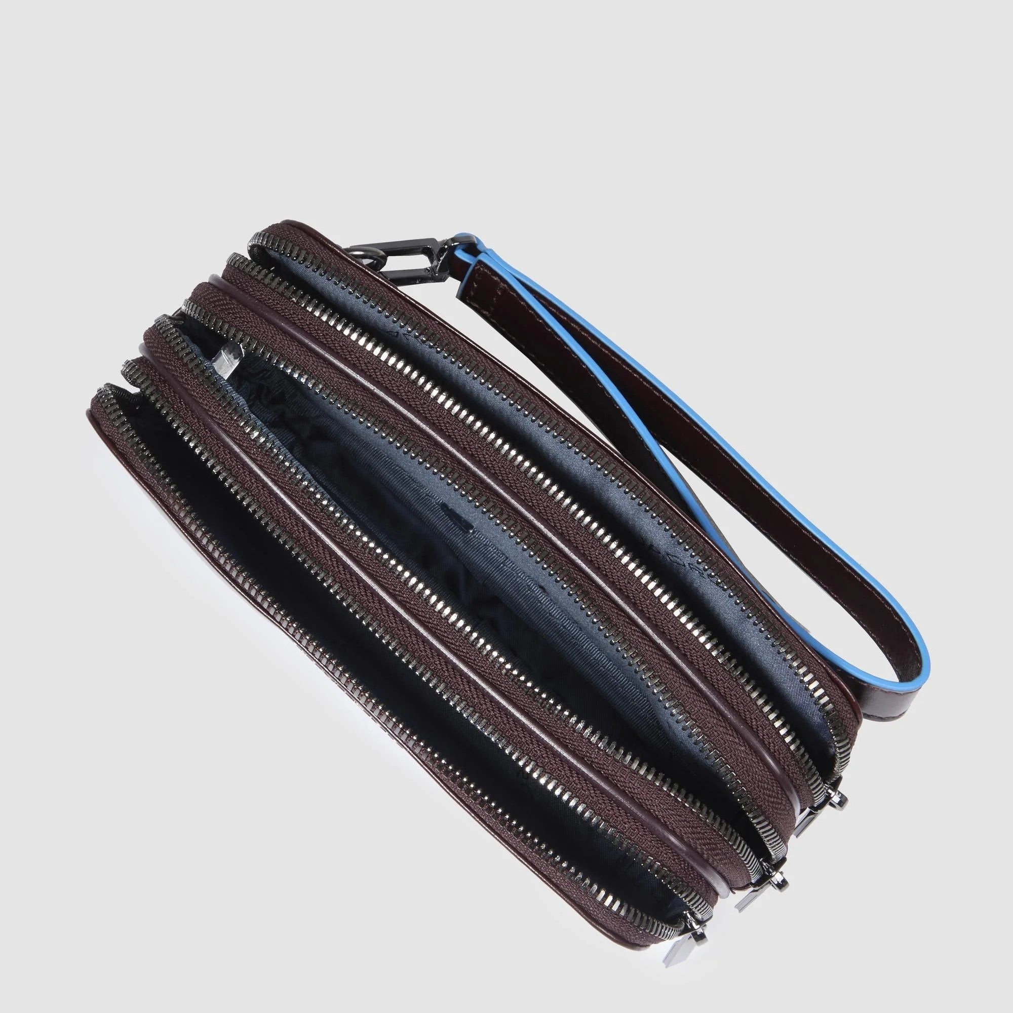 Piquadro pochette in pelle "B2 - Blue Square" Marrone AC2141B2.MO