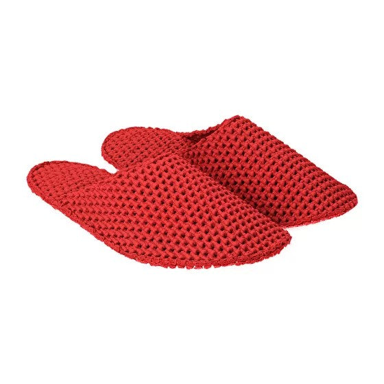 Le DD pantofole in lattice "Dream Slides" Rosso LE-M75.RED