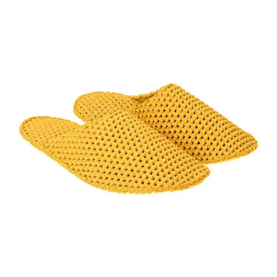 Le DD pantofole in lattice "Dream Slides" Giallo LE-M75.BUTTERCUP