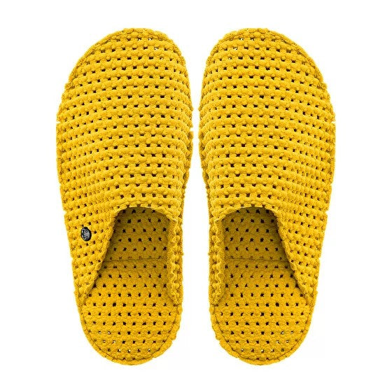 Le DD pantofole in lattice "Dream Slides" Giallo LE-M75.BUTTERCUP