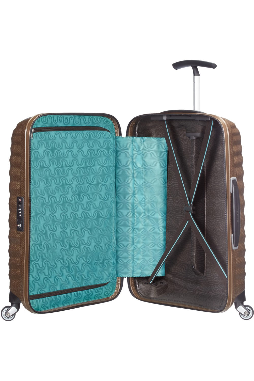 Samsonite trolley cabina in polipropilene "Lite Shock" Bronzo 62764.1775 SAND