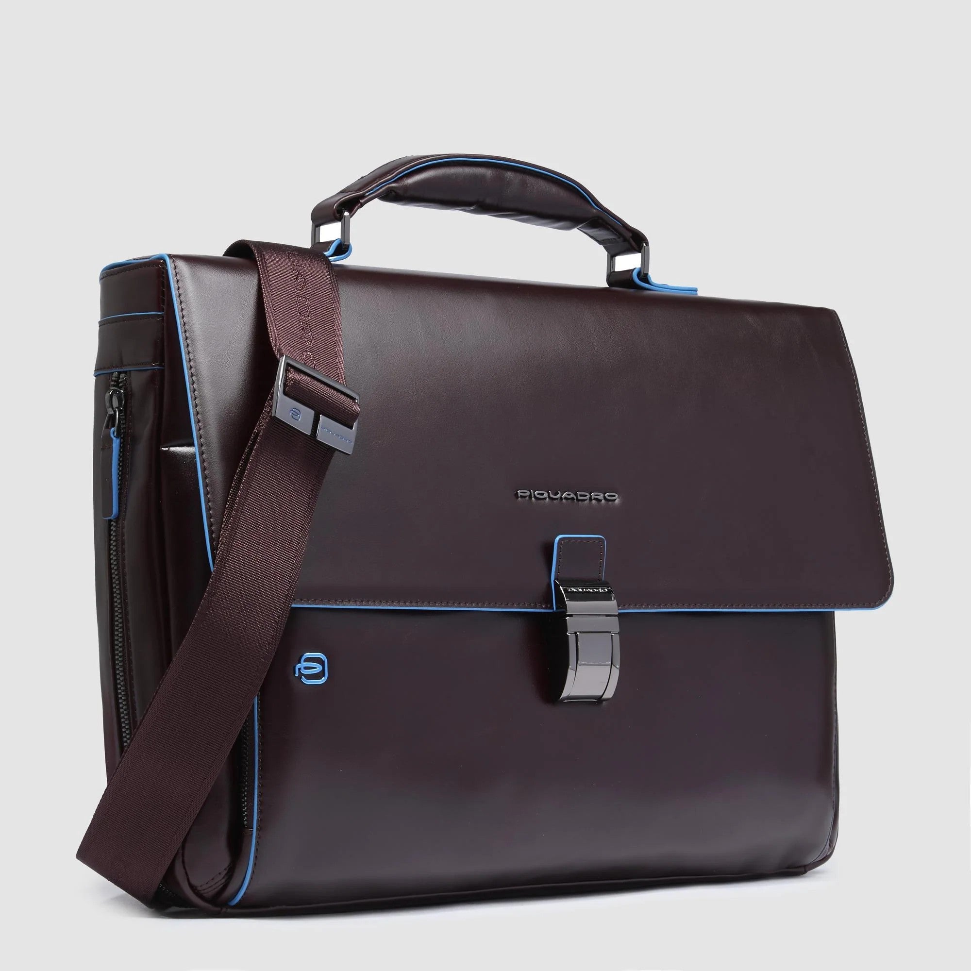 Piquadro borsa cartella da lavoro in pelle "Blue Square" Marrone CA3111B2.MO