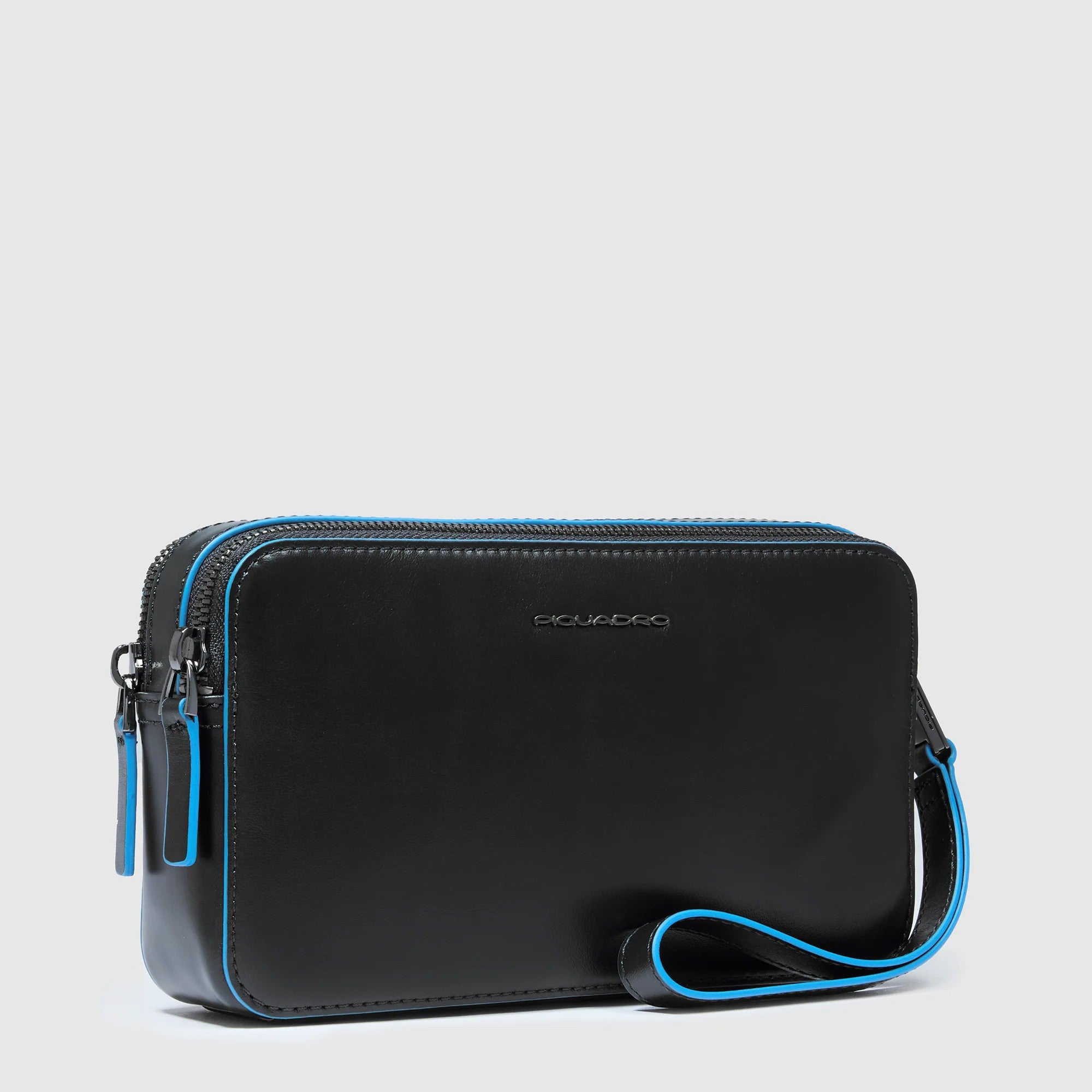 Piquadro pochette in pelle "Blue Square" Nero AC4221B2.N