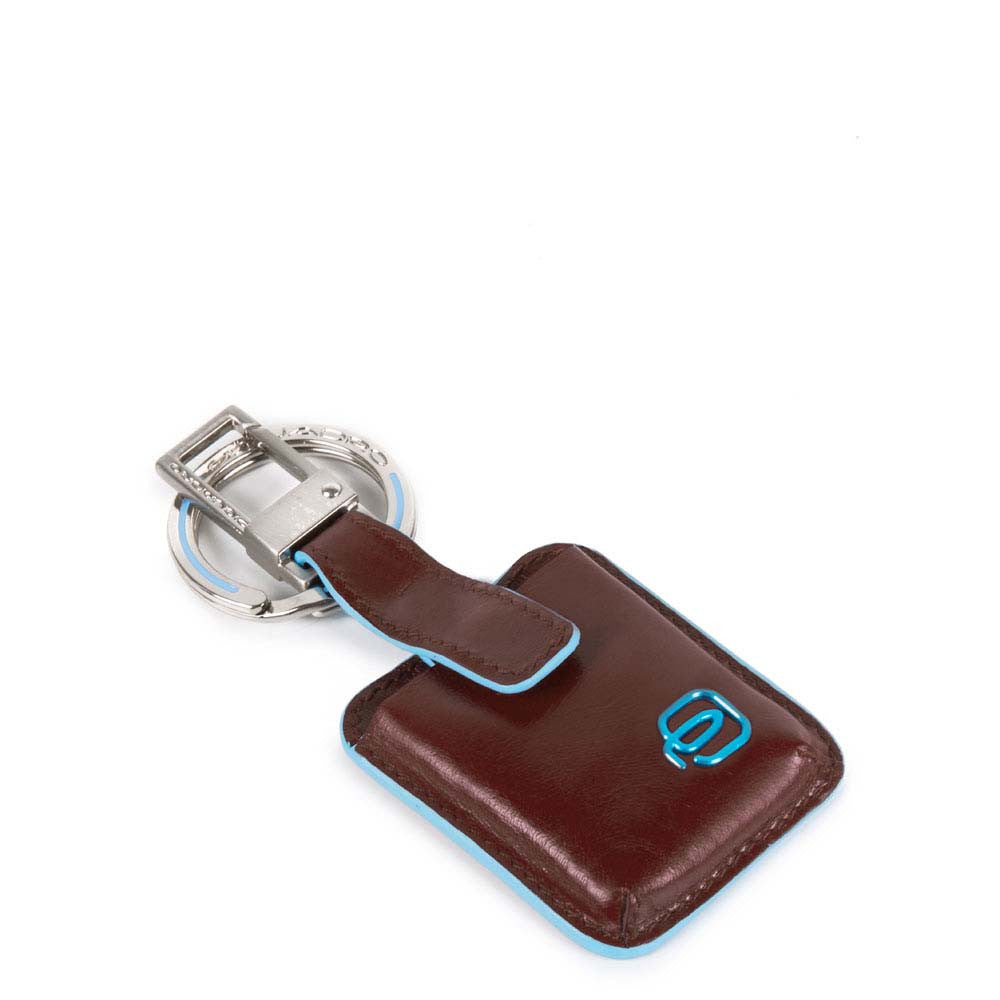 Piquadro portachiavi connequ in pelle "Blue Square" Marrone AC3954B2.MO