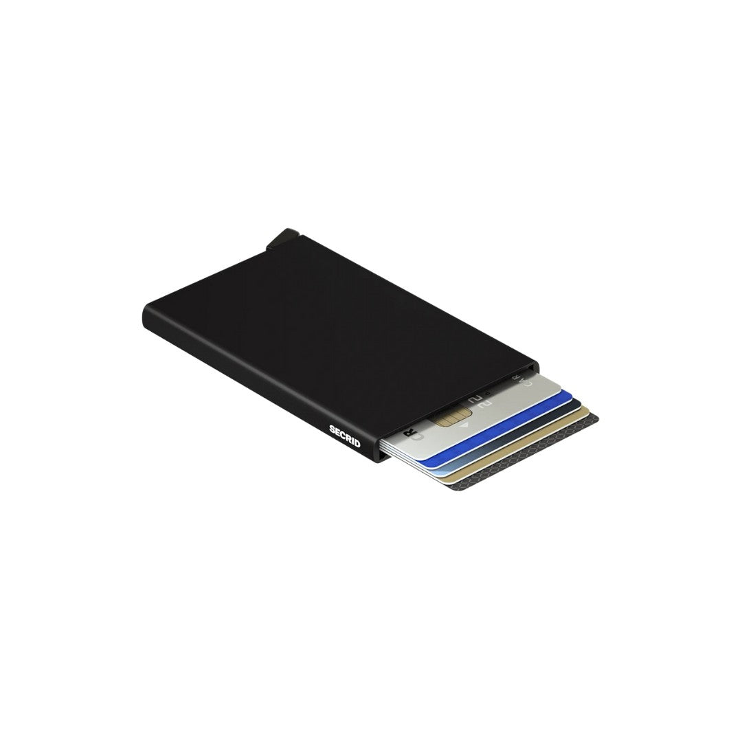 Secrid porta carte di credito in alluminio "Cardprotector" Nero C.BLACK