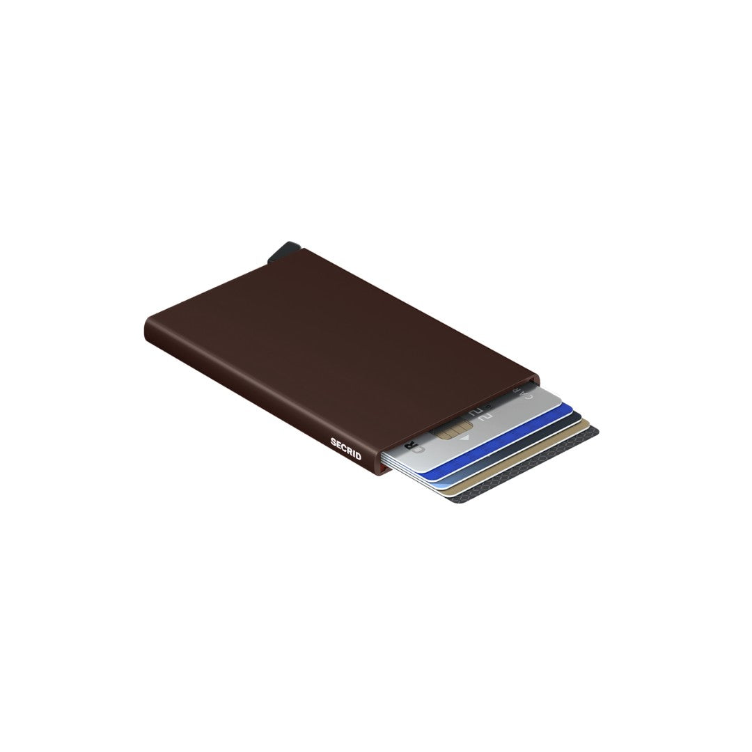 Secrid porta carte di credito in alluminio "Cardprotector" Marrone C.BROWN