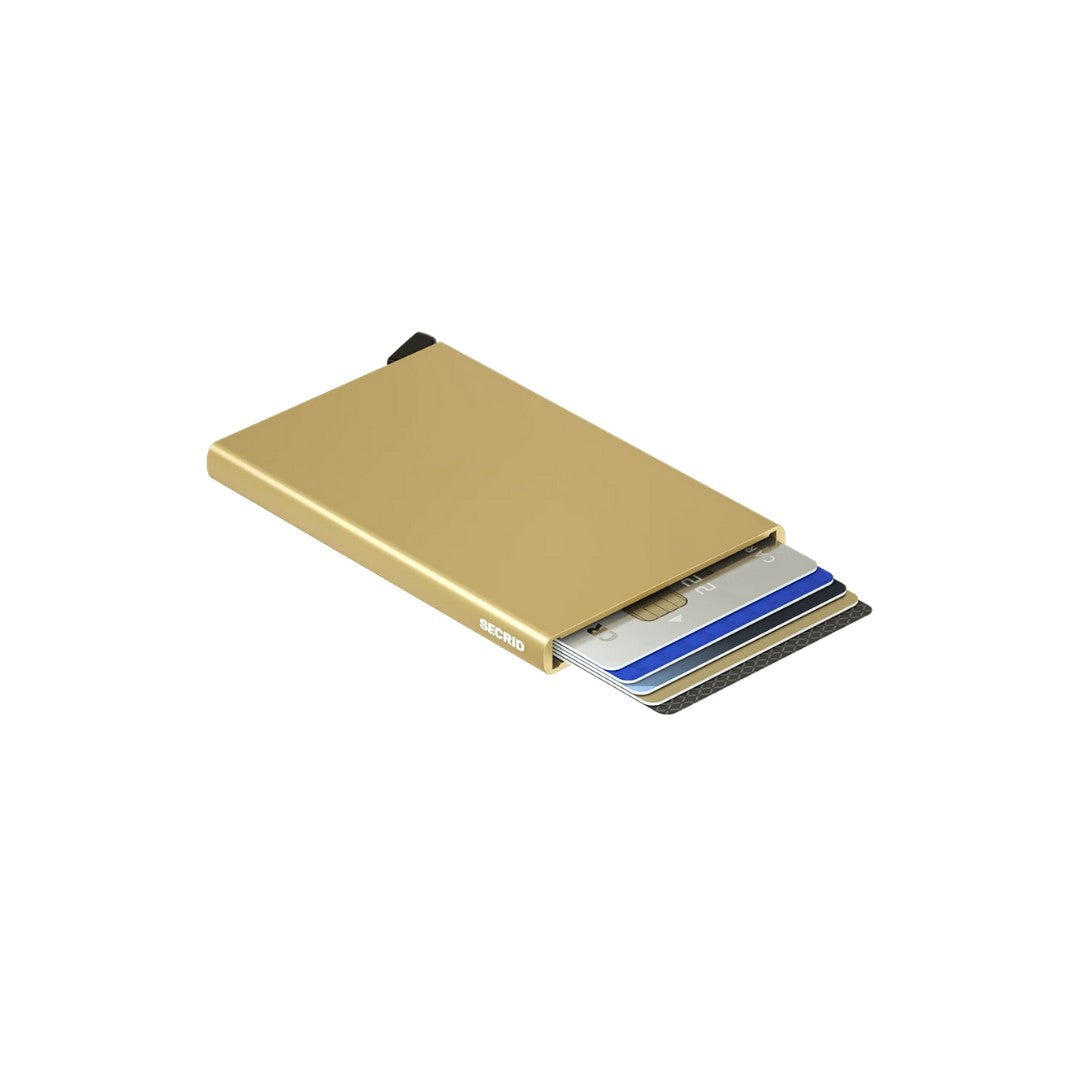 Secrid porta carte di credito in alluminio "Cardprotector" Oro C.GOLD