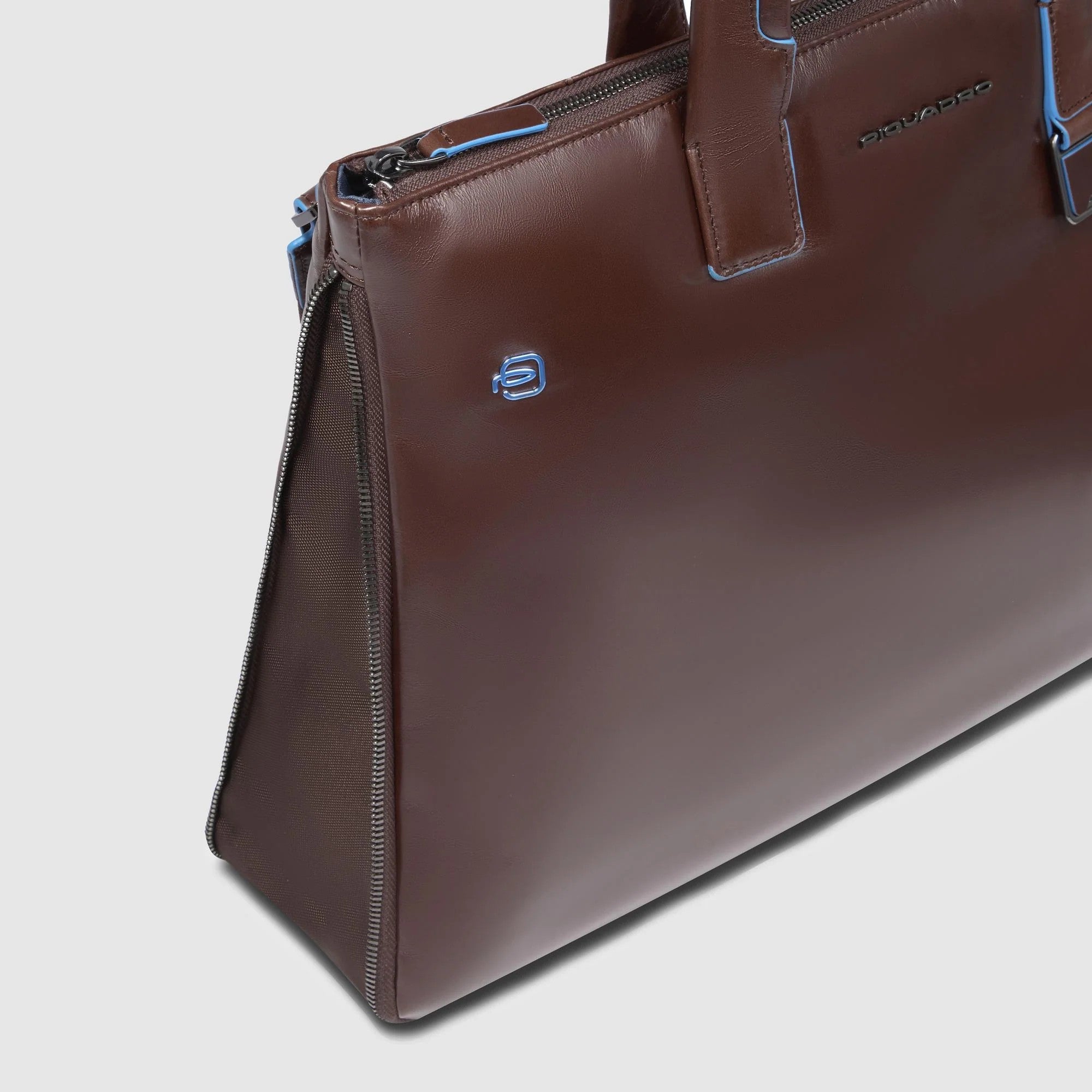 Piquadro borsa cartella da lavoro espandibile in pelle "Blue Square" Marrone CA4021B2.MO