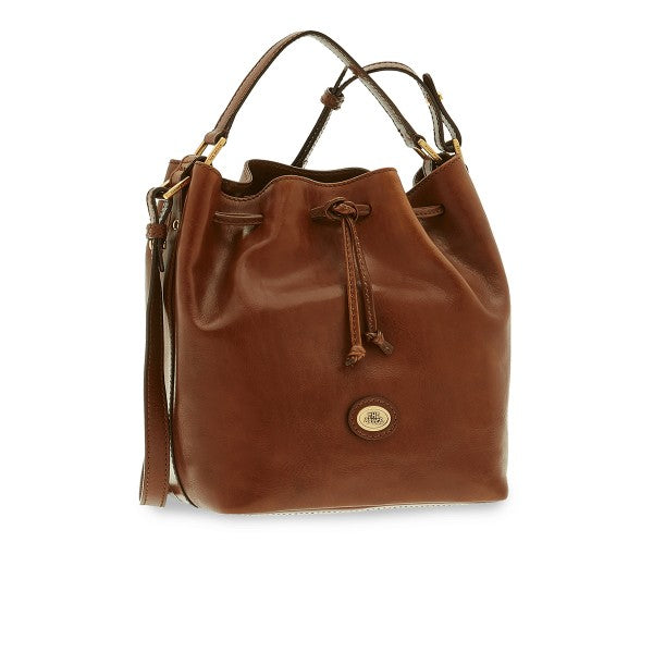 The Bridge secchiello in pelle "Story" Marrone 04094601.14