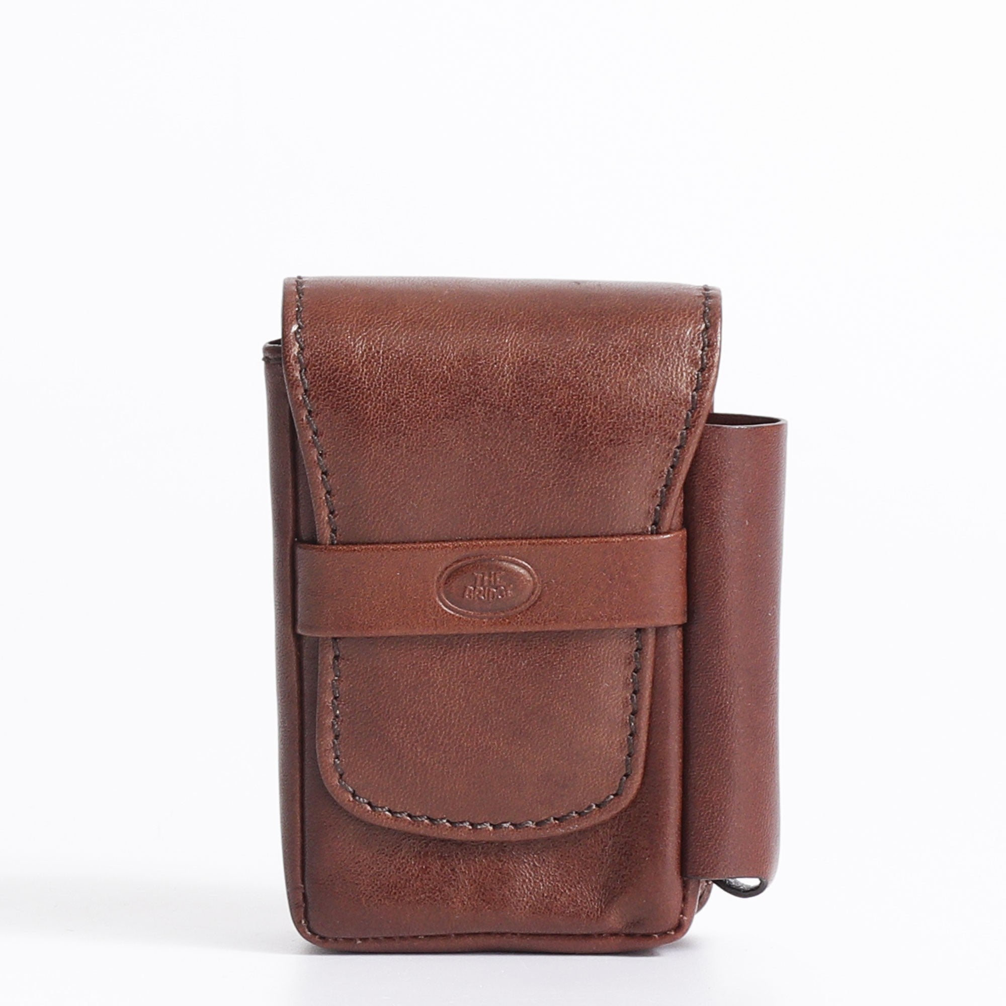 The Bridge porta sigarette in pelle "Story" Marrone 01201401.14