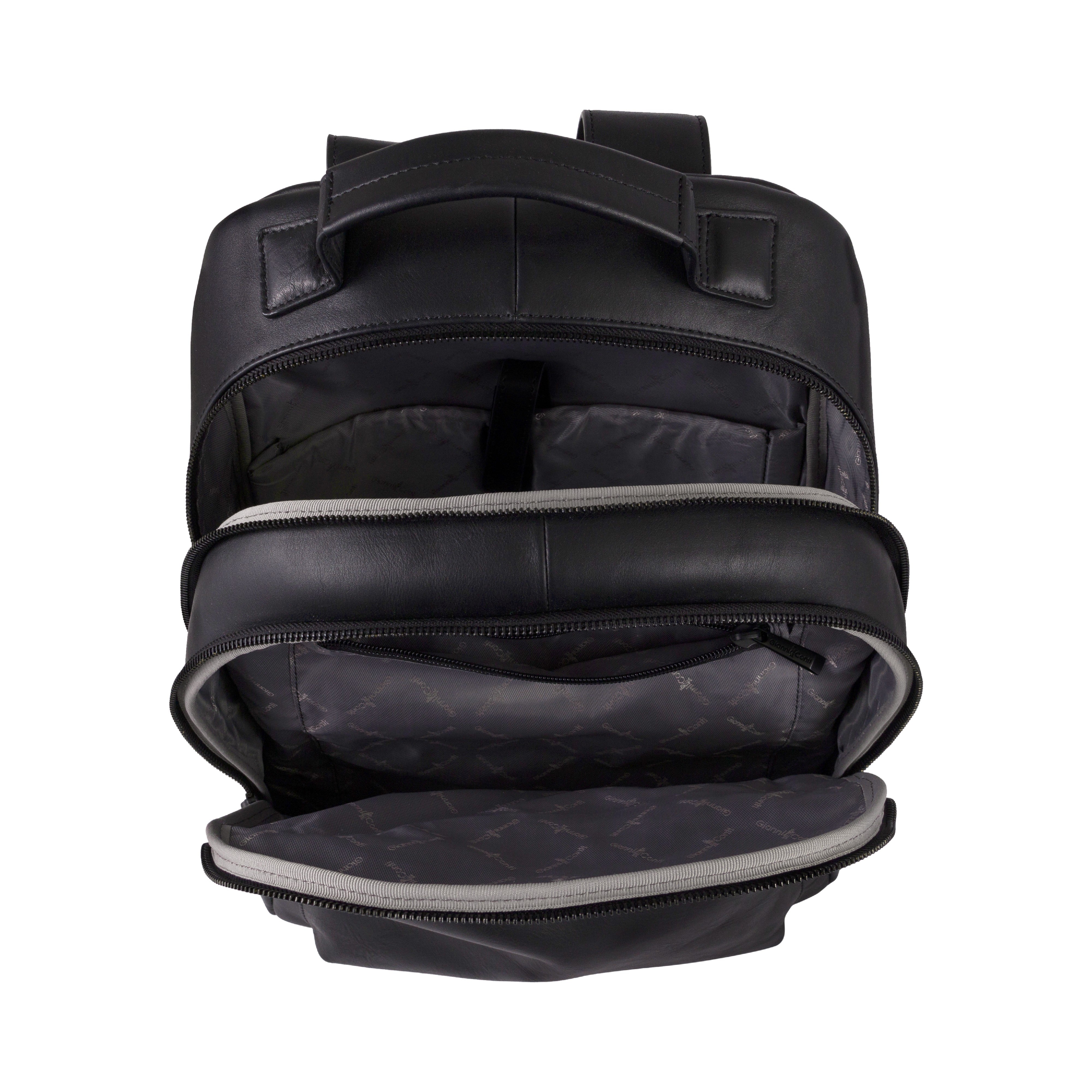 Gianni Conti zaino in pelle "Casual" Nero 1502059.10