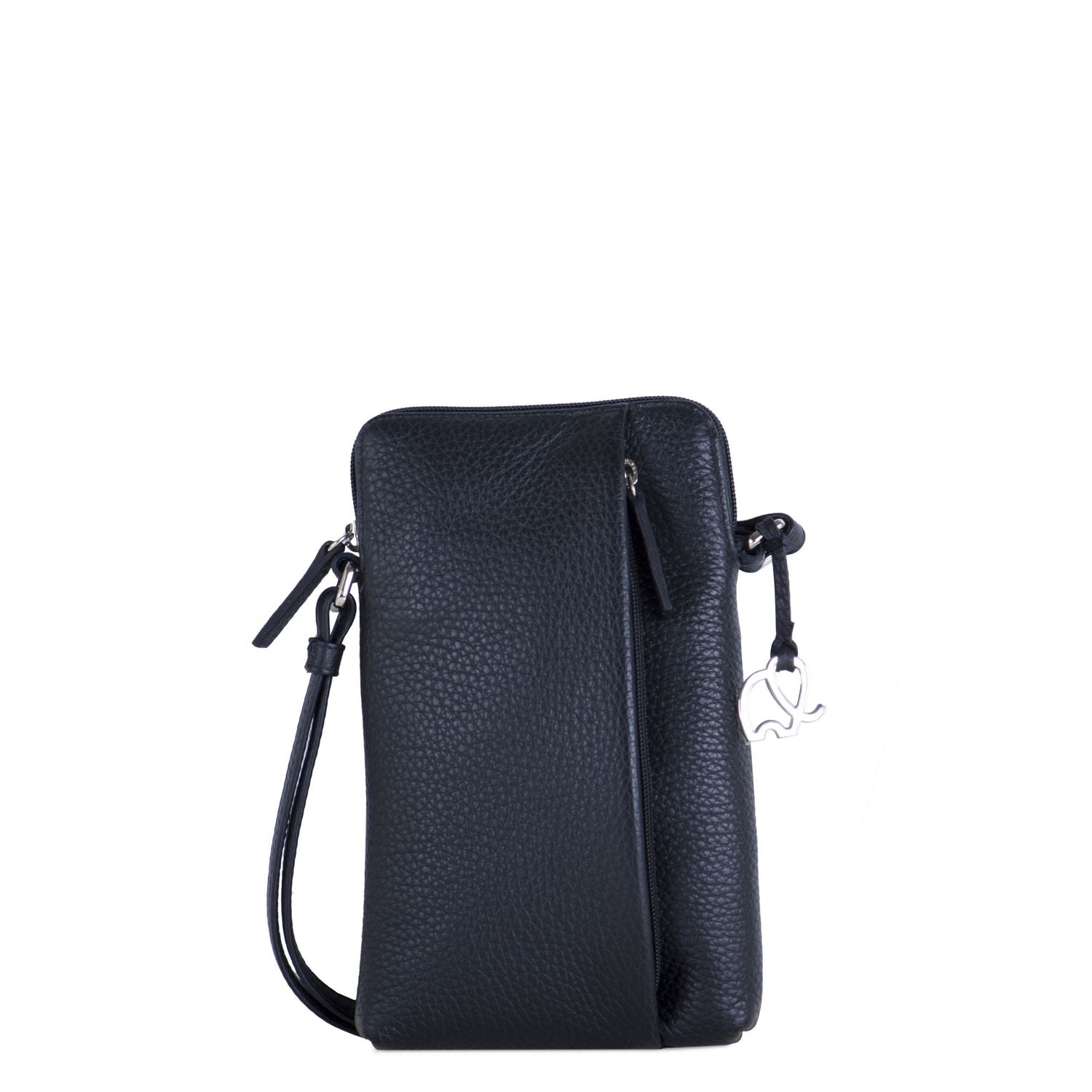 Mywalit porta cellulare in pelle "Cremona" Nero 2265.3 BLACK