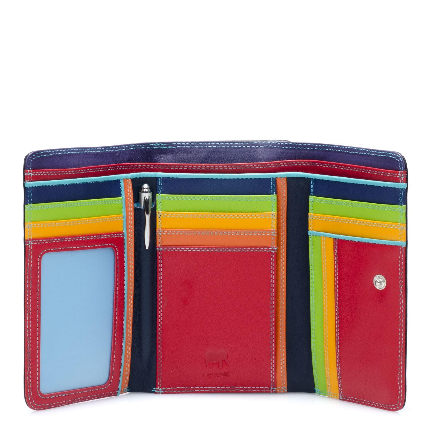 Mywalit portafogli in pelle "Classic" Multicolor 363.4 BLACK/PACE
