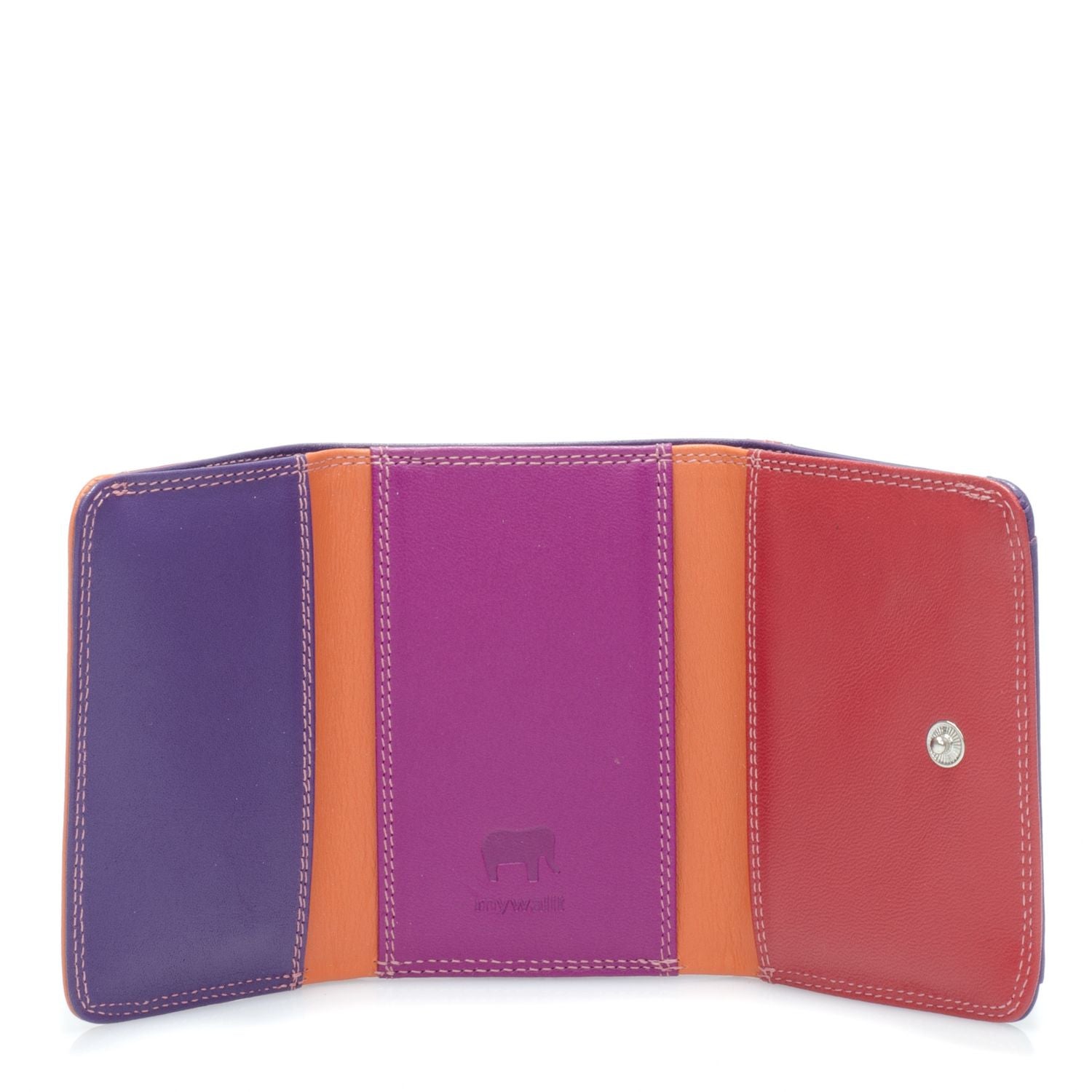 Mywalit portafogli piccolo in pelle "Classic" Multicolor 243.75 SANGRIA MULTI