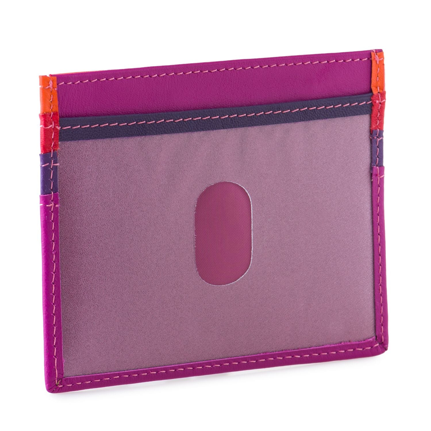 Mywalit porta carte di credito in pelle "Classic" Multicolor 110.75 SANGRIA MULTI
