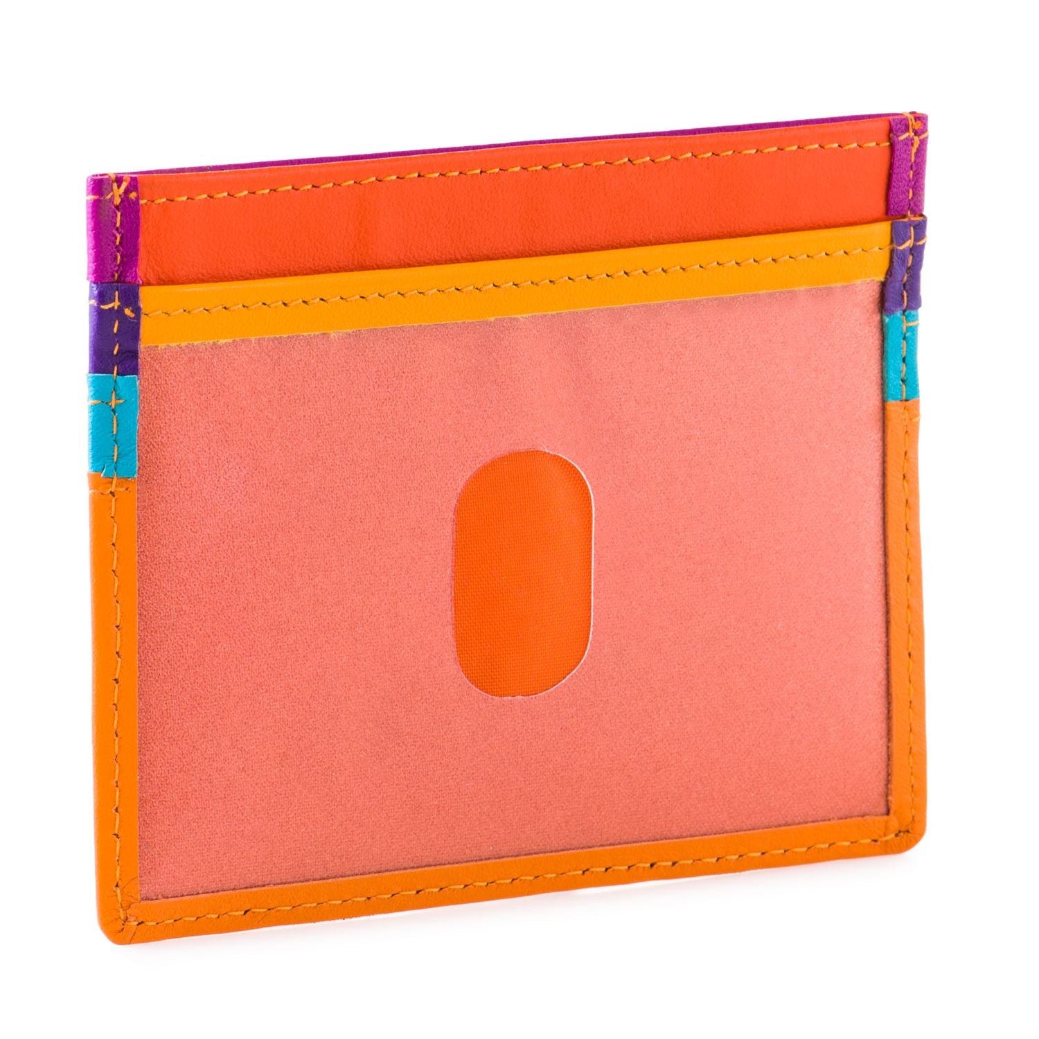 Mywalit porta carte di credito in pelle "Classic" Multicolor 110.115 COPACABANA