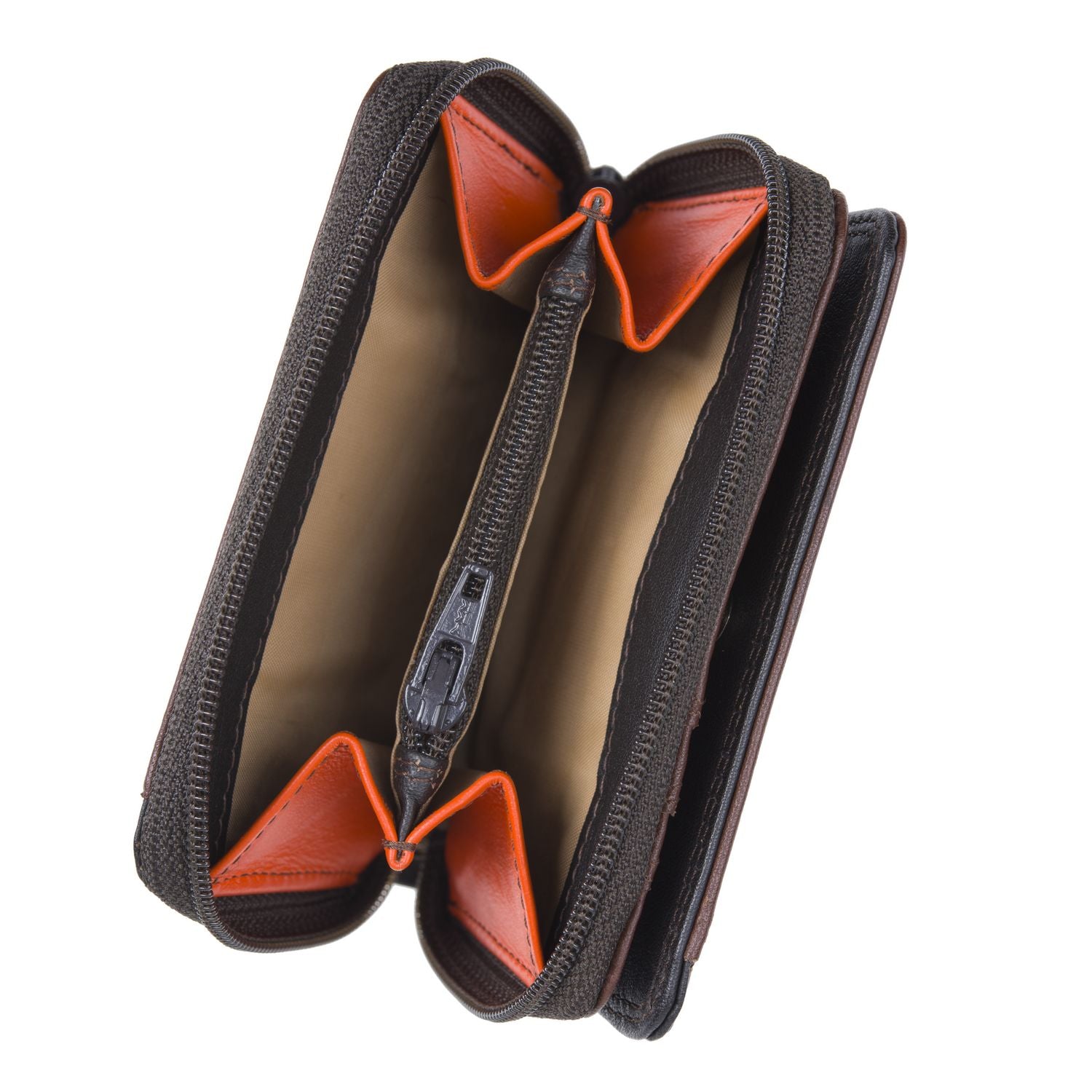 Mywalit portafogli piccolo in pelle "Classic" Multicolor 226.158 CACAO
