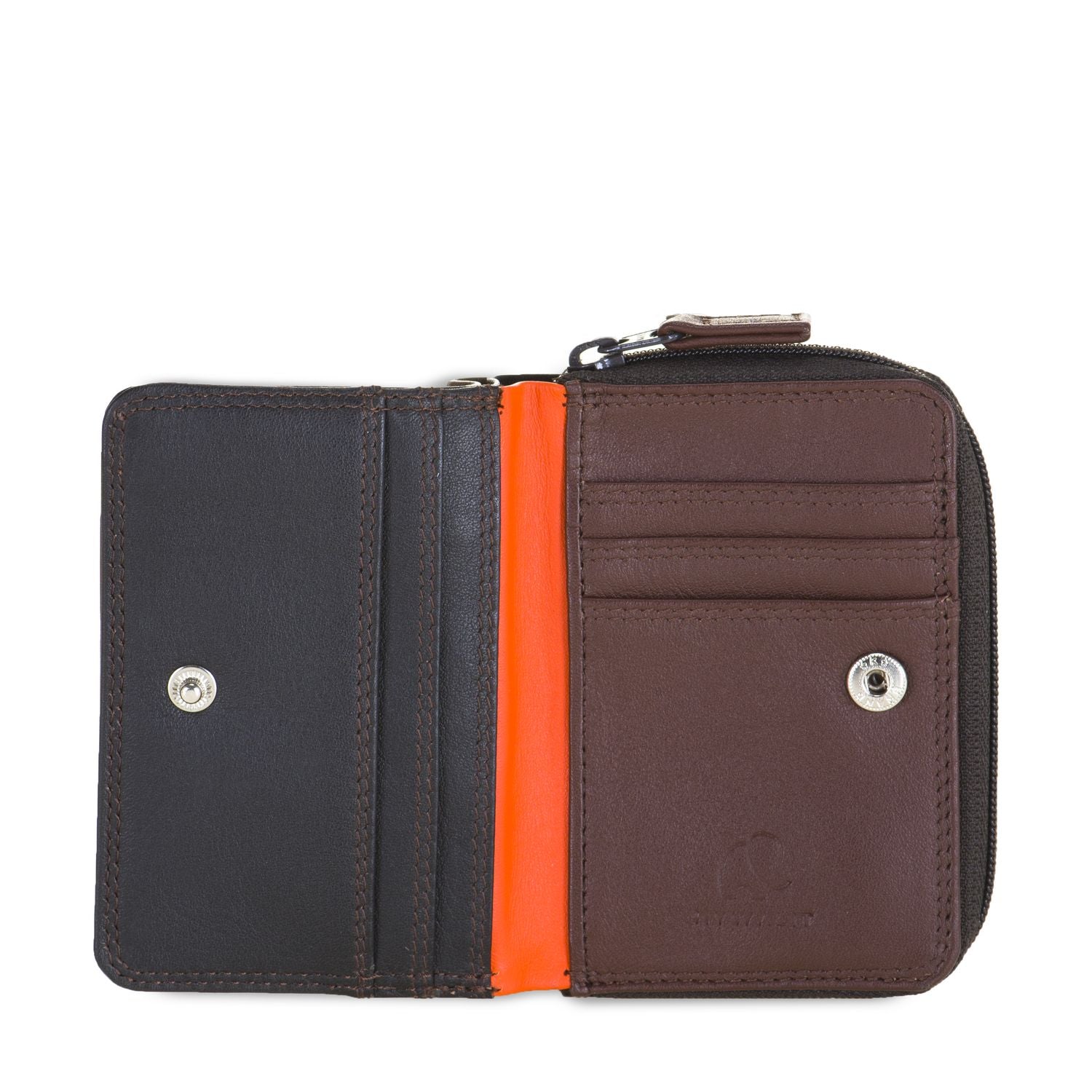 Mywalit portafogli piccolo in pelle "Classic" Multicolor 226.158 CACAO