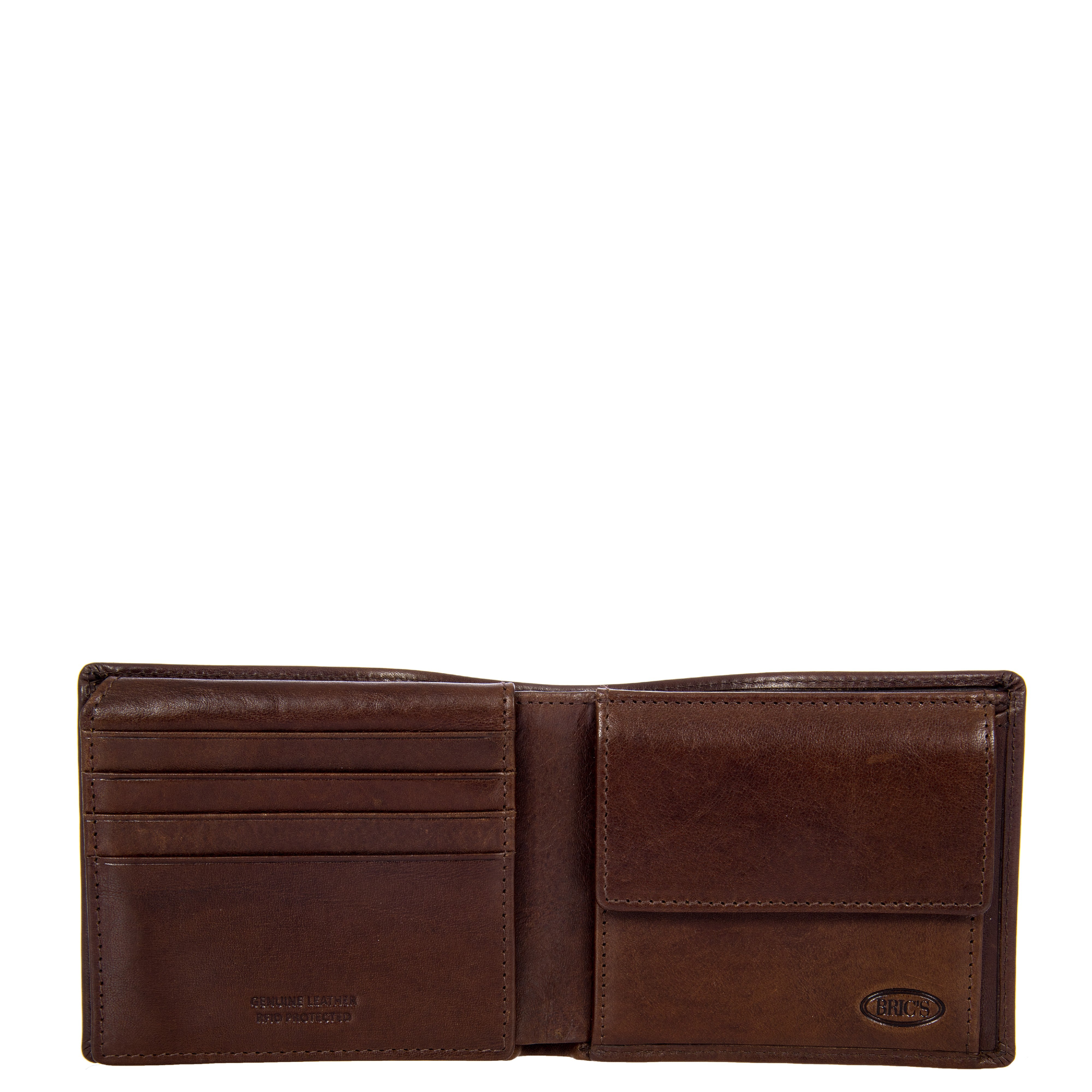 Bric's portafogli in pelle "Monte Rosa" Marrone BH109252.002 MORO